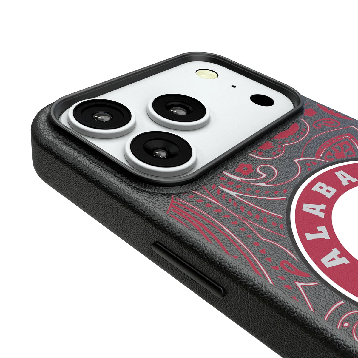 University of Alabama Crimson Tide Paisley iPhone MagSafe Compatible Phone Case for Apple iPhone - Detail#Device_iPhone 18 Pro