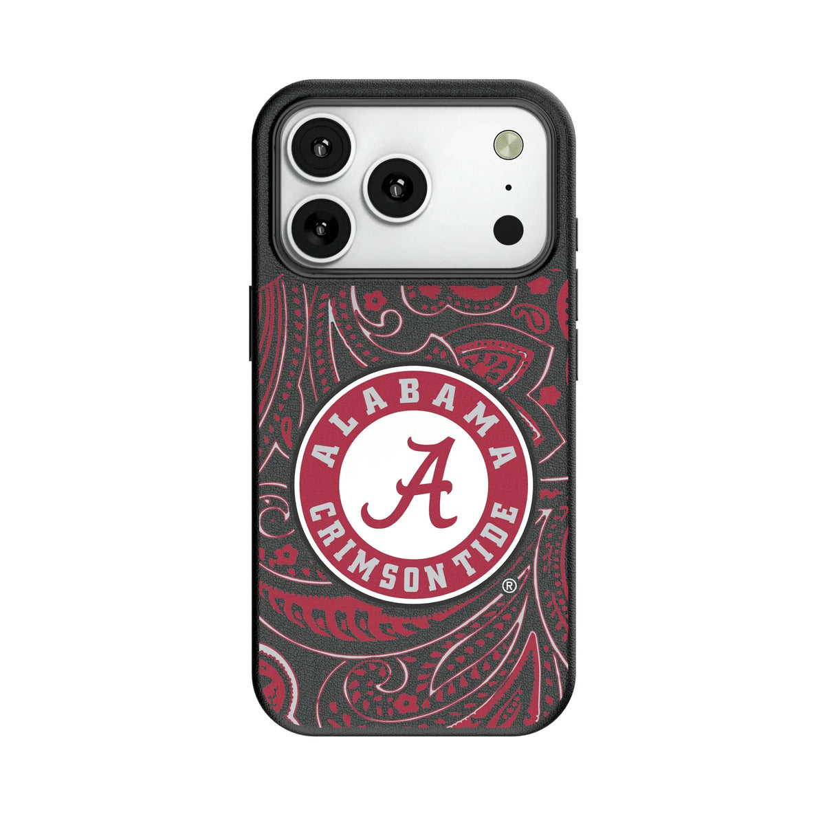 University of Alabama Crimson Tide Paisley MagSafe Compatible Phone Case for Apple iPhone