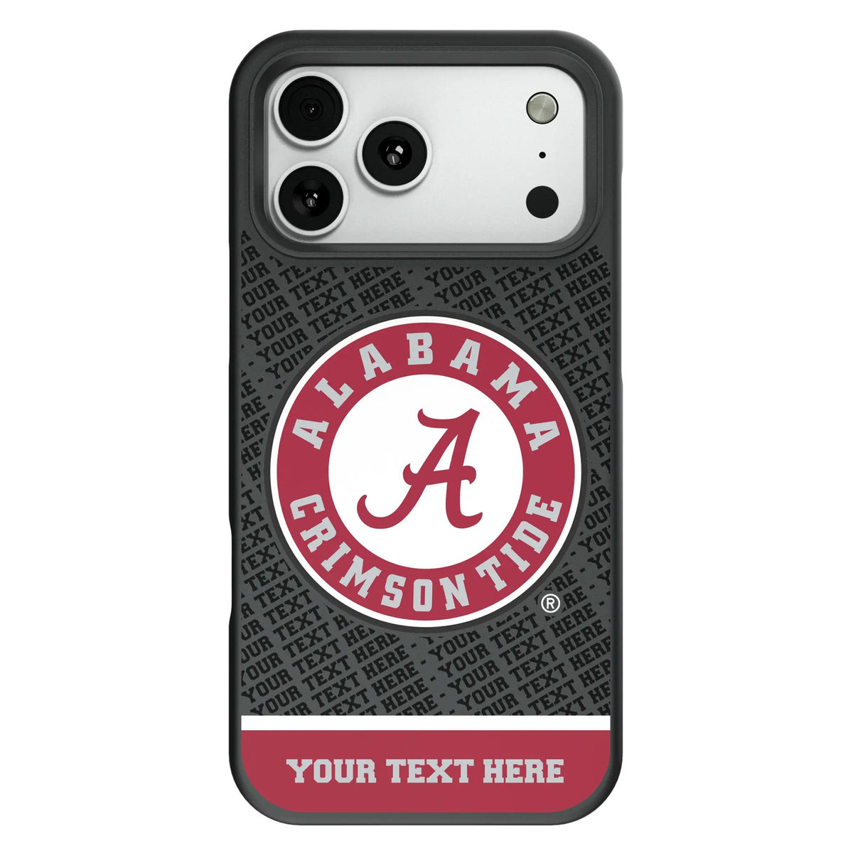 University of Alabama Crimson Tide Personalized EndZone Plus Bump Phone Case for Apple iPhone