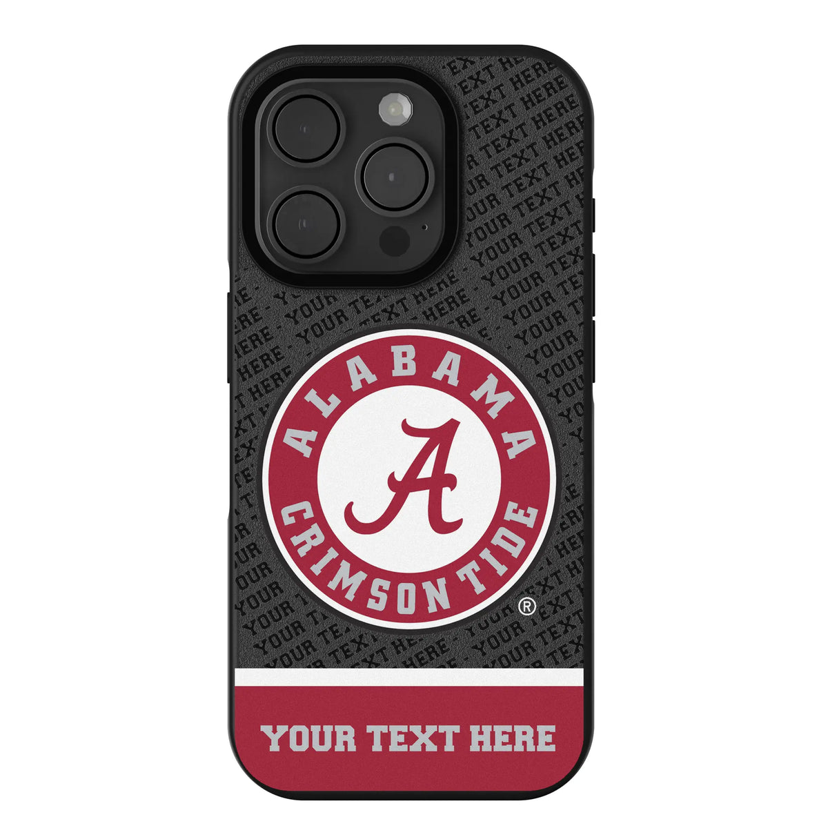 University of Alabama Crimson Tide Personalized EndZone Plus iPhone Bump Phone Case for Apple iPhone
