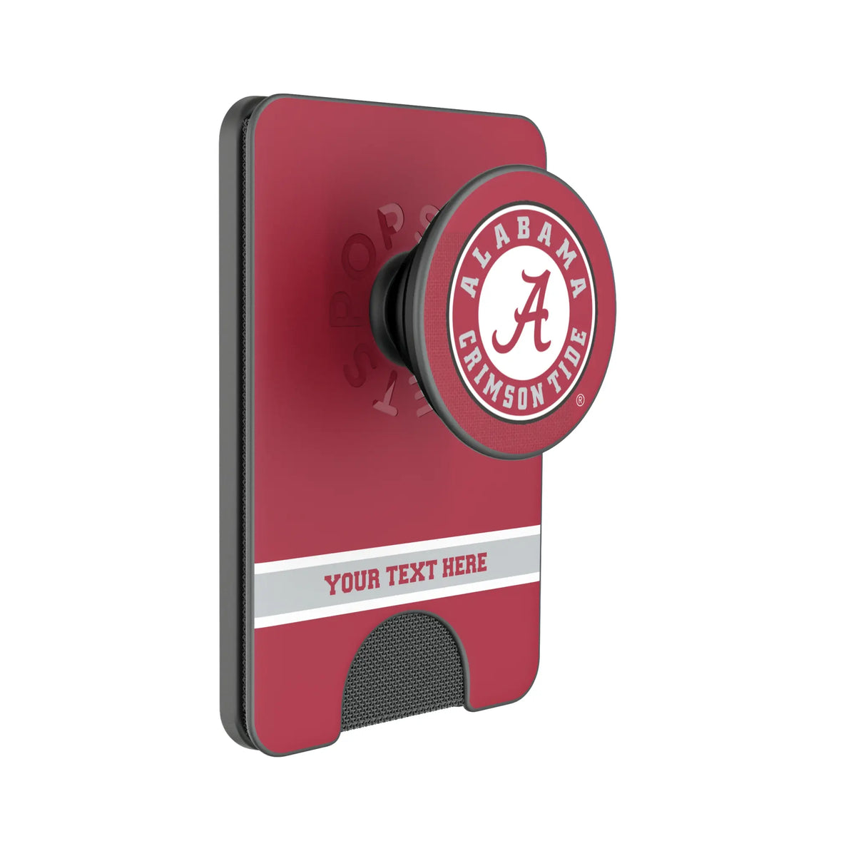 University of Alabama Crimson Tide Personalized Endzone Solid Popsockets Wallet Magnetic