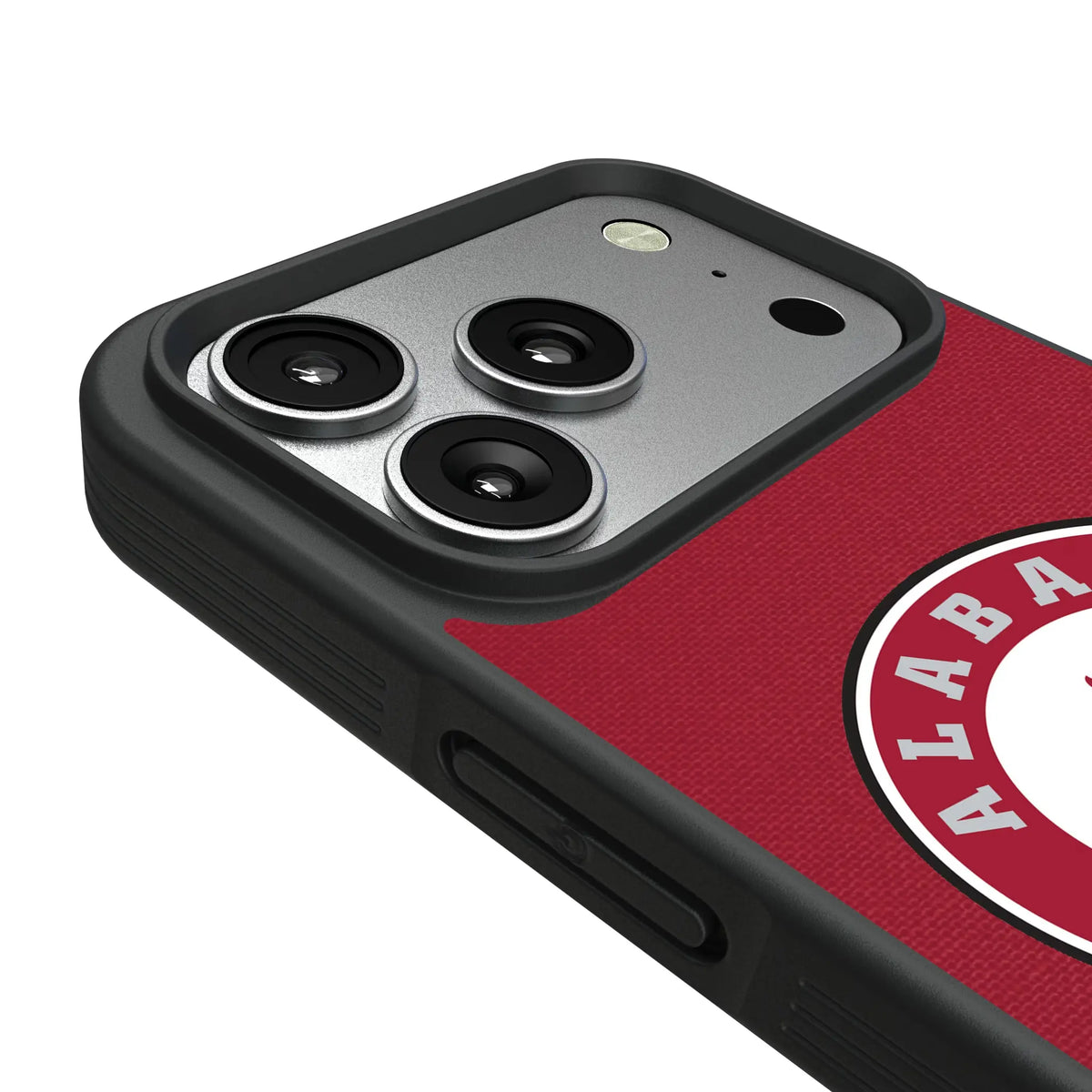 University of Alabama Crimson Tide Personalized Stripe iPhone Bump Phone Case for Apple iPhone - Detail#Device_iPhone 17 Pro