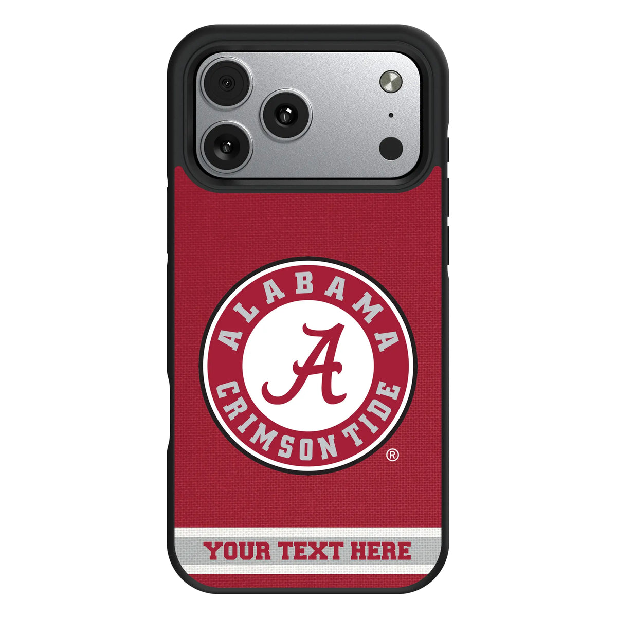 University of Alabama Crimson Tide Personalized Stripe iPhone Bump Phone Case for Apple iPhone#Device_iPhone 17 Pro Max