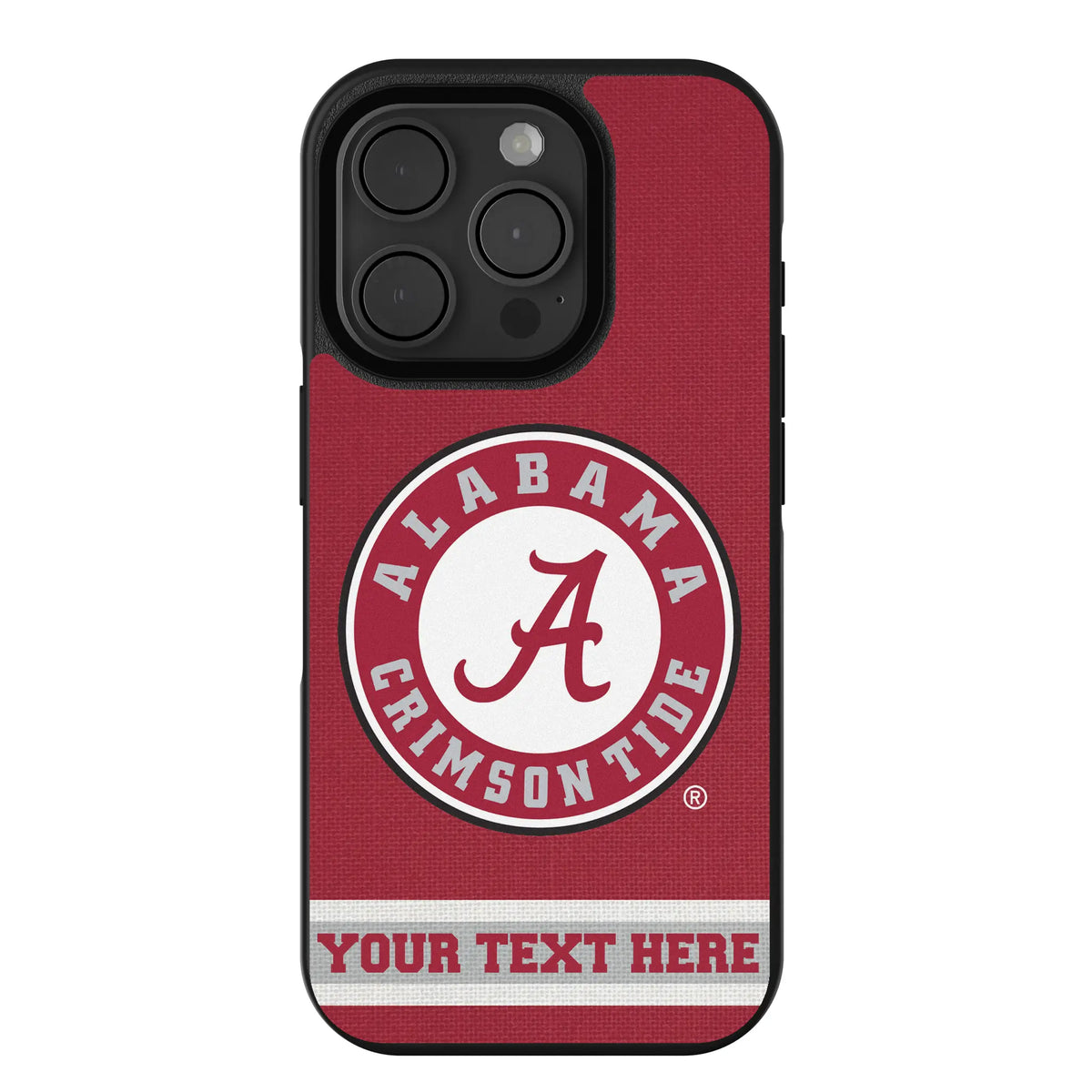 University of Alabama Crimson Tide Personalized Stripe iPhone Bump Phone Case for Apple iPhone