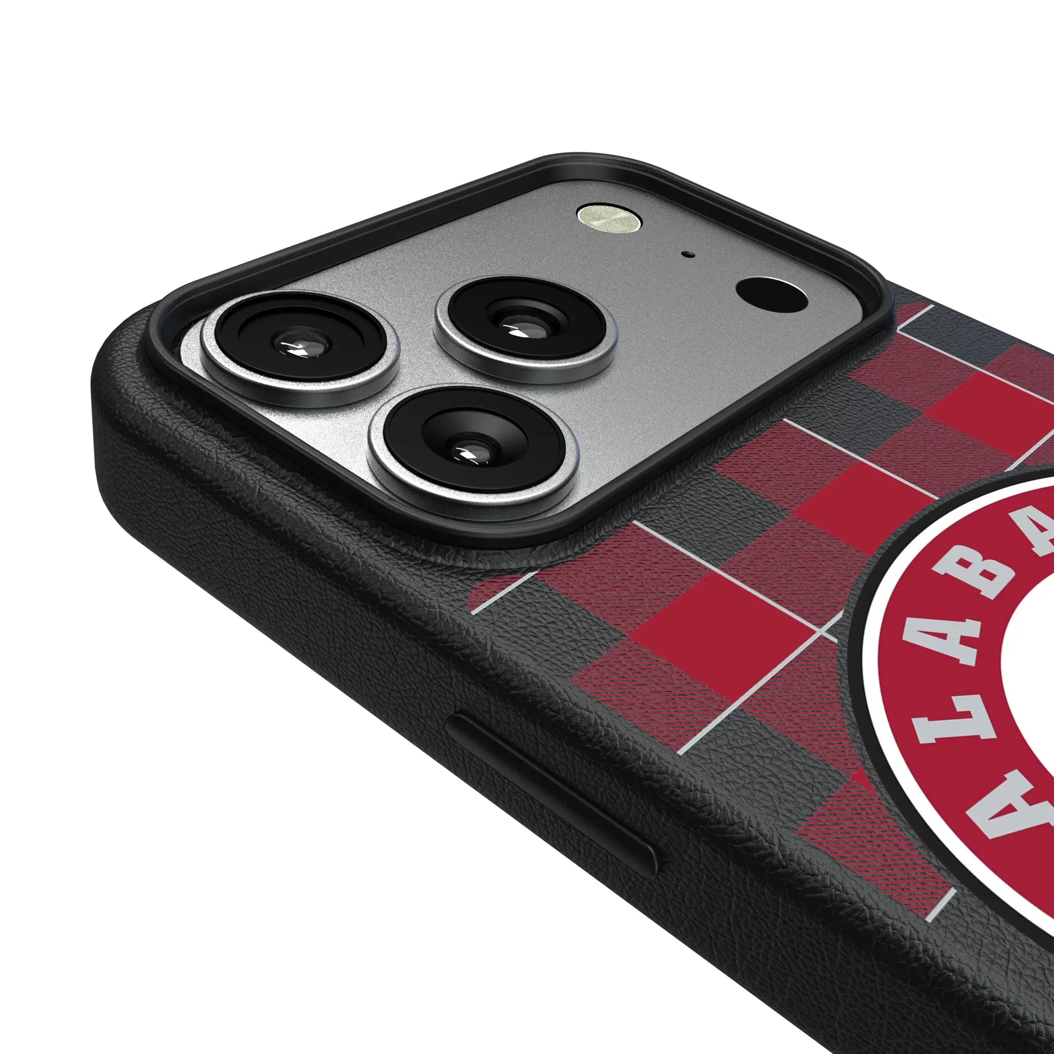 University of Alabama Crimson Tide Plaid iPhone MagSafe Compatible Phone Case for Apple iPhone - Detail#Device_iPhone 17 Pro