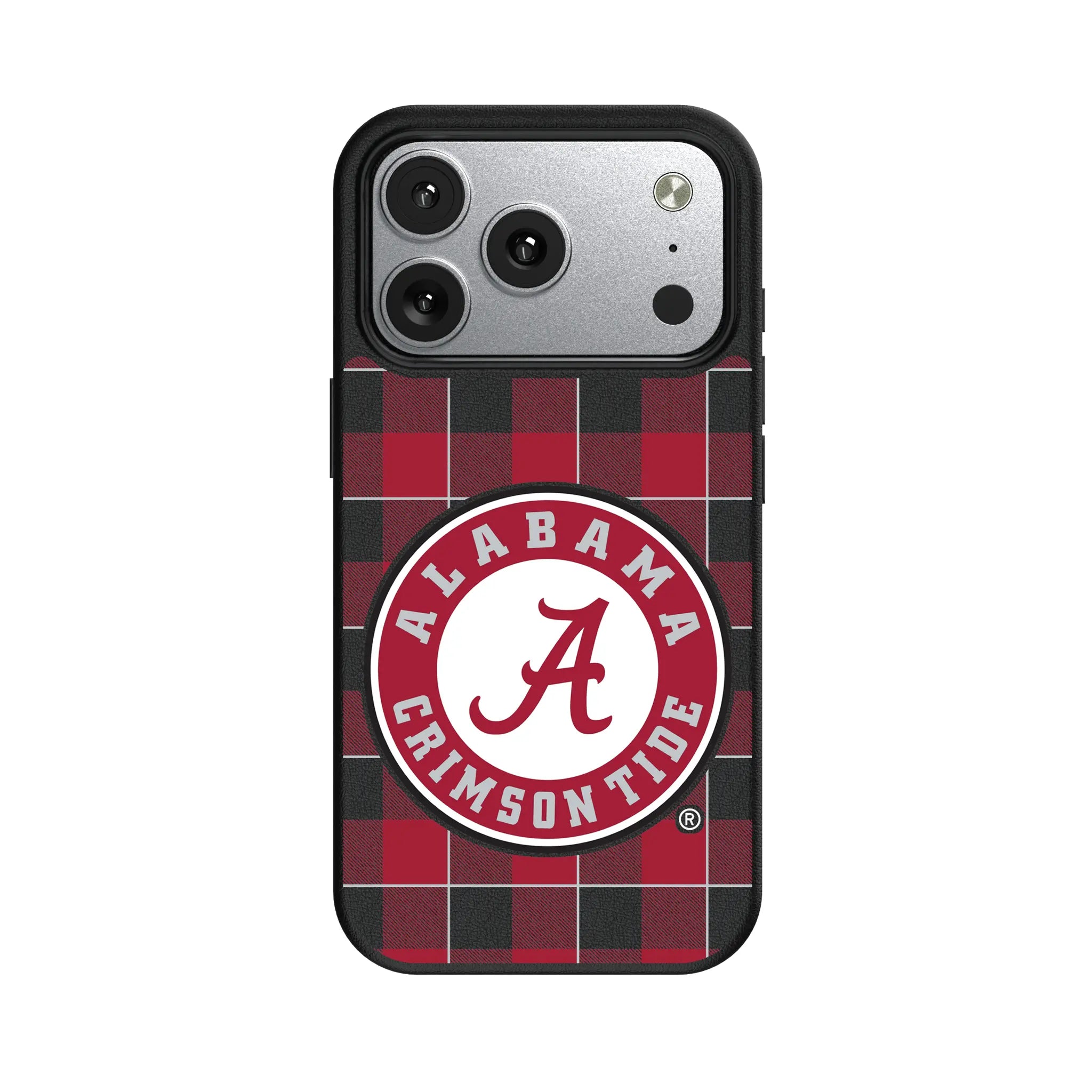 University of Alabama Crimson Tide Plaid iPhone MagSafe Compatible Phone Case for Apple iPhone#Device_iPhone 17 Pro