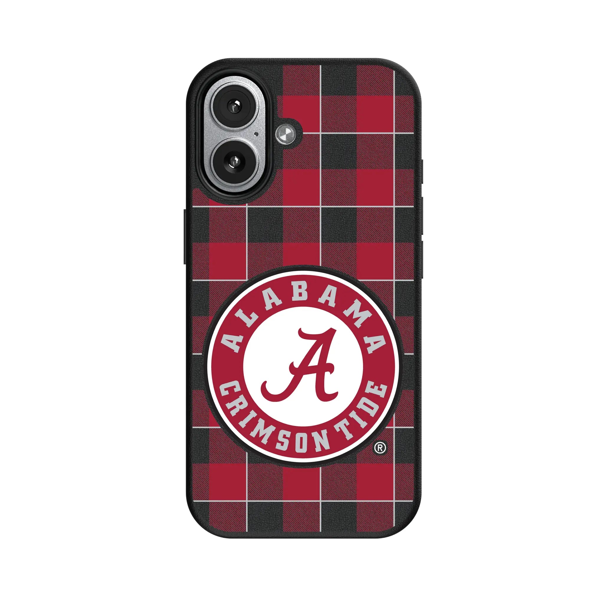 University of Alabama Crimson Tide Plaid iPhone MagSafe Compatible Phone Case for Apple iPhone#Device_iPhone 17