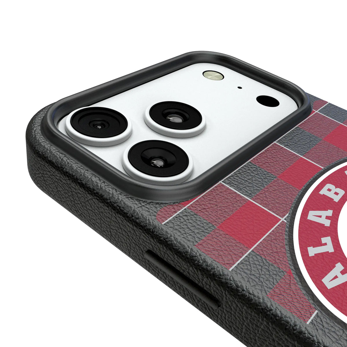 University of Alabama Crimson Tide Plaid iPhone MagSafe Compatible Phone Case for Apple iPhone - Detail#Device_iPhone 18 Pro Max