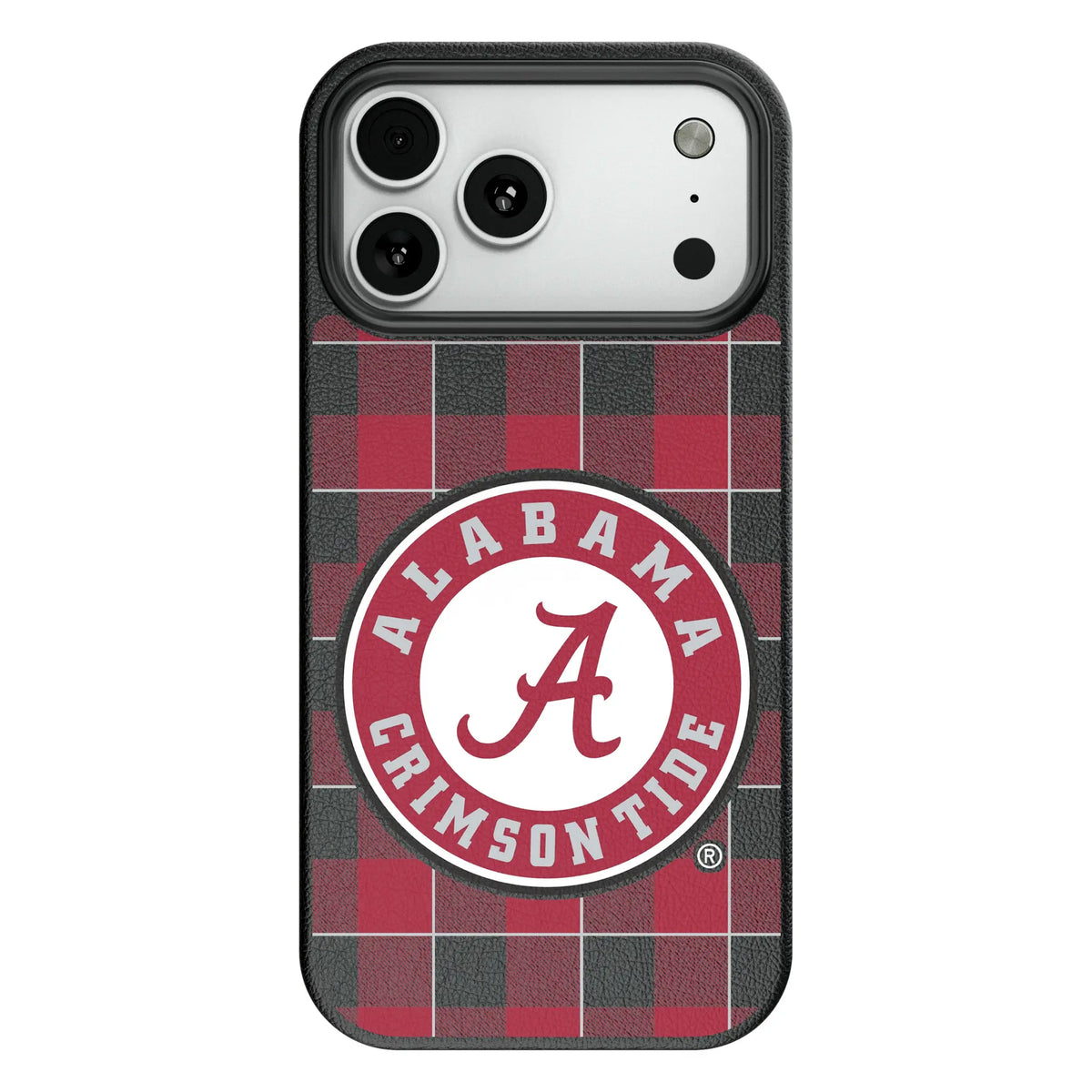 University of Alabama Crimson Tide Plaid MagSafe Compatible Phone Case for Apple iPhone