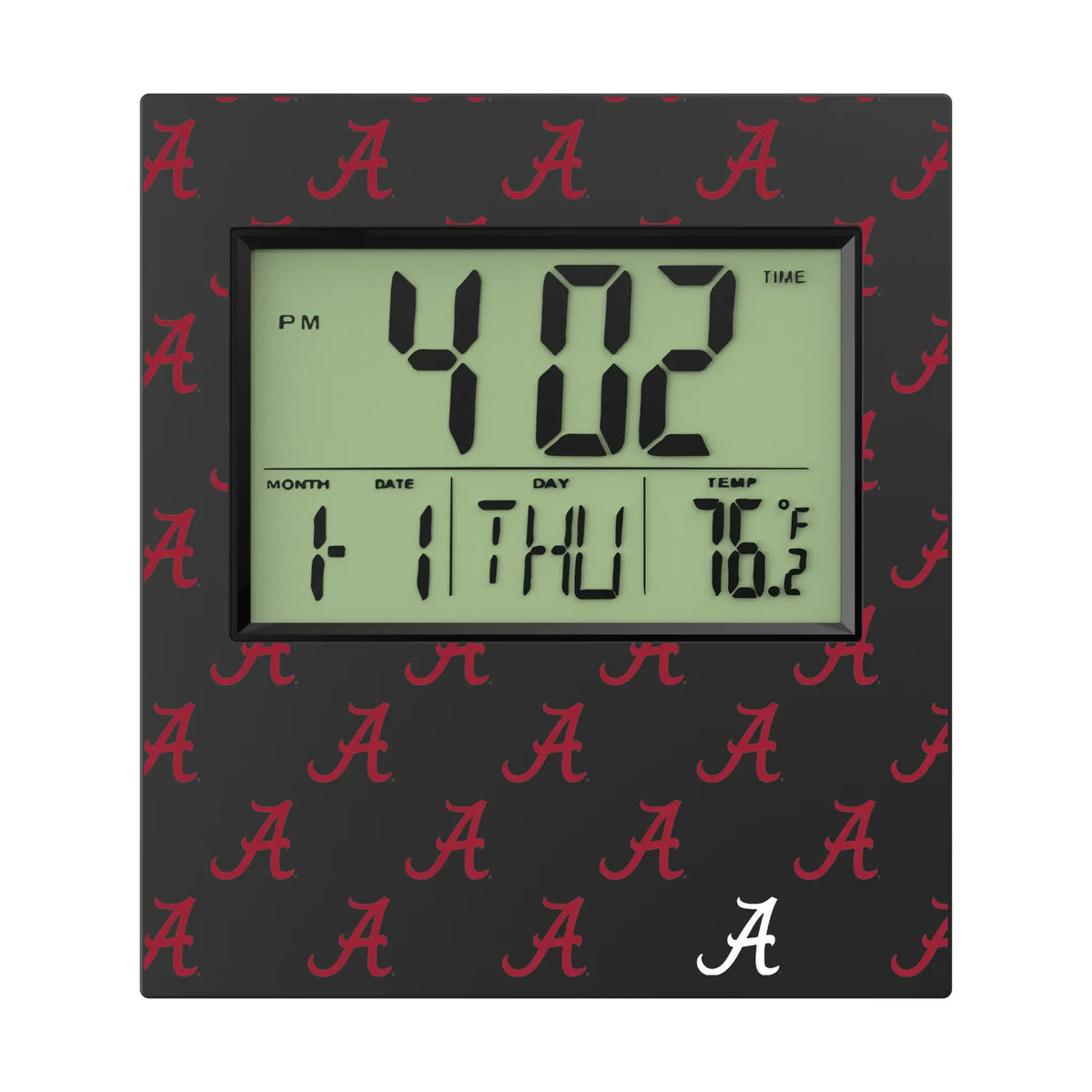 University of Alabama Crimson Tide Script A Fashion Pattern Wall Clock