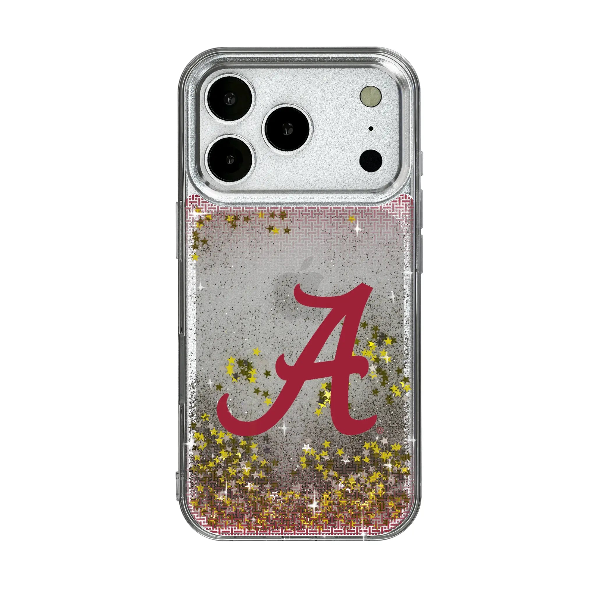 University of Alabama Crimson Tide Script A Linen iPhone Glitter Phone Case for Apple iPhone