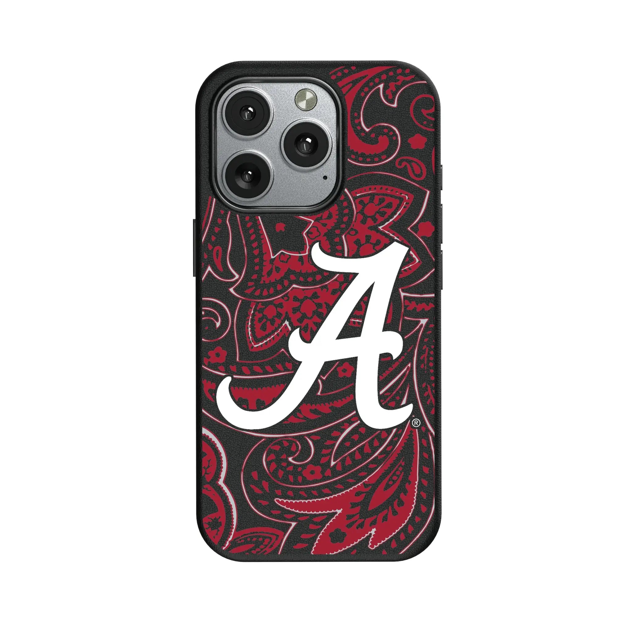 University of Alabama Crimson Tide Script A Paisley iPhone MagSafe Compatible Phone Case for Apple iPhone