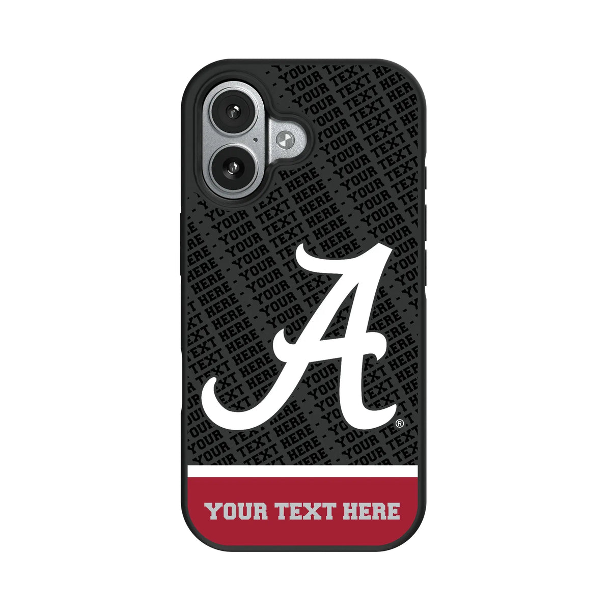 University of Alabama Crimson Tide Script A Personalized EndZone Plus iPhone Bump Phone Case for Apple iPhone#Device_iPhone 17