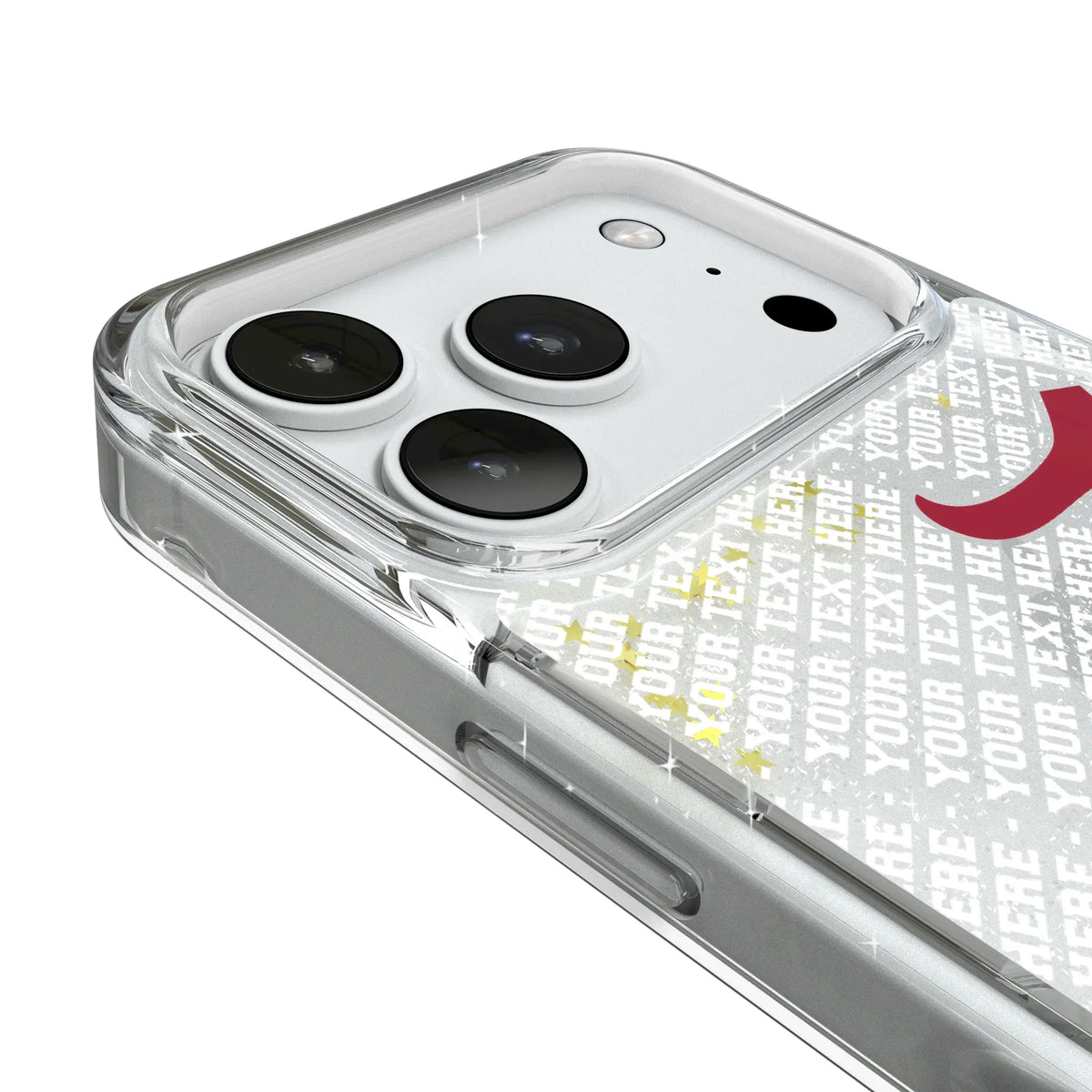 University of Alabama Crimson Tide Script A Personalized EndZone Plus iPhone Glitter Phone Case for Apple iPhone - Detail#Device_iPhone 18 Pro
