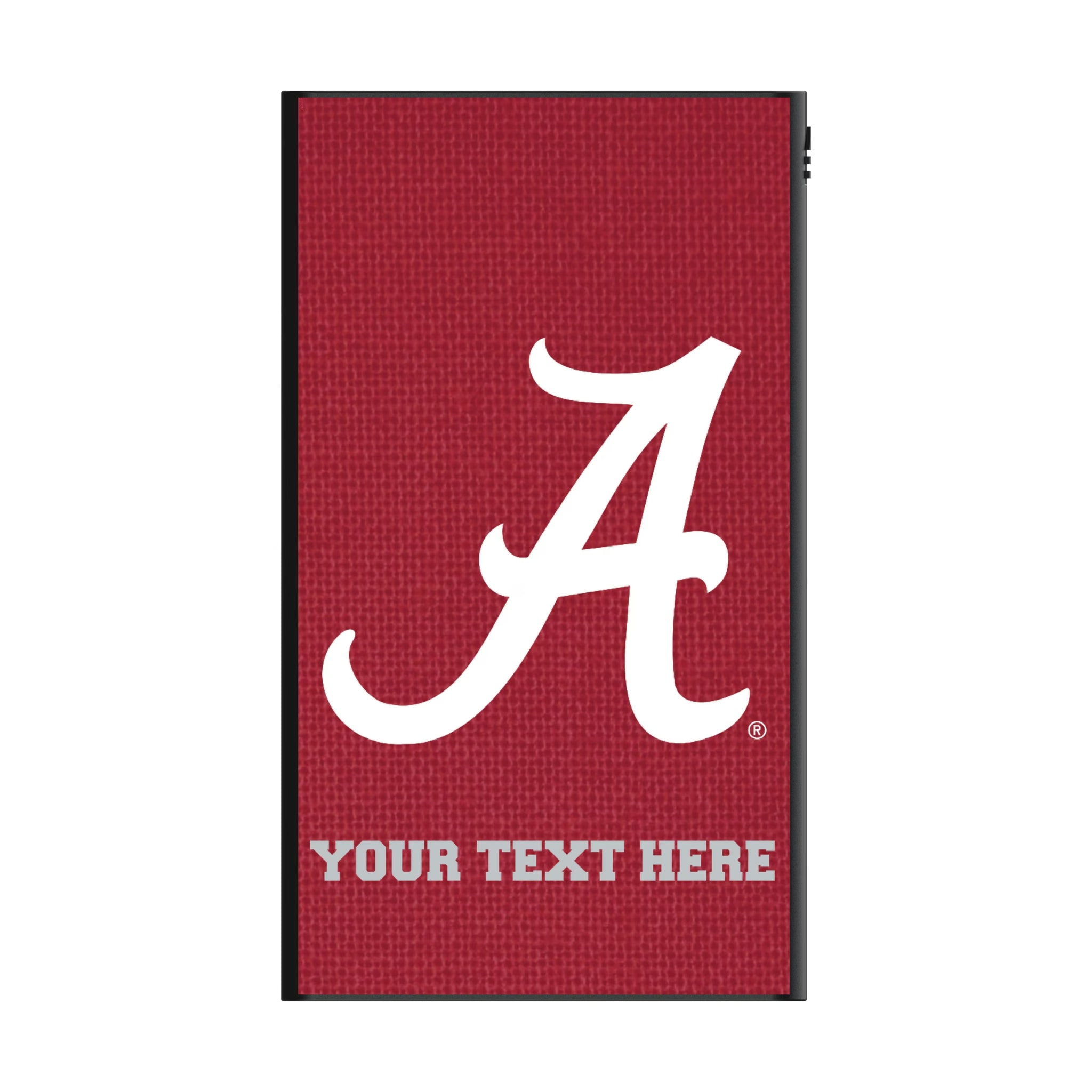 University of Alabama Crimson Tide Script A Personalized Solid 5000mAh Flat Powerbank