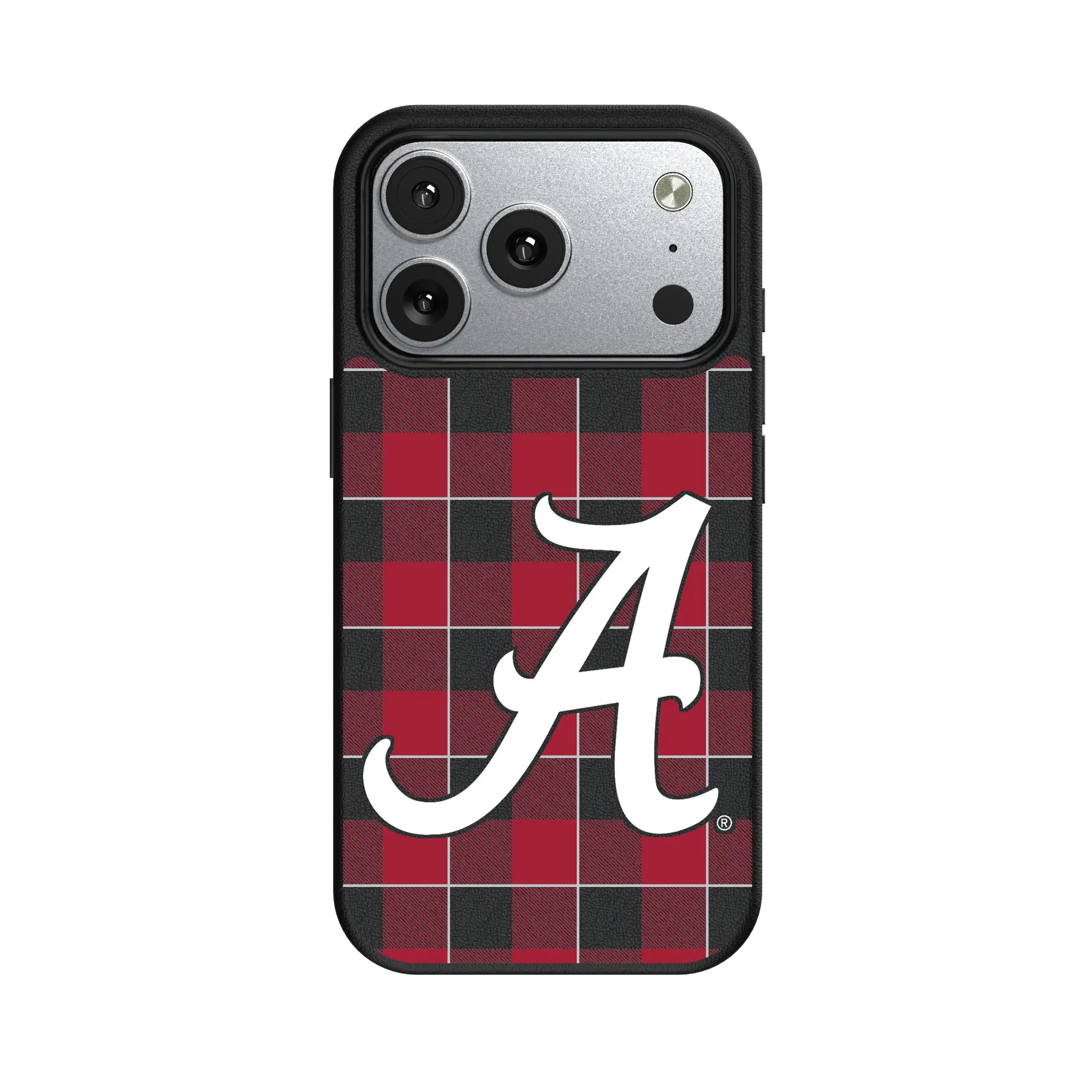 University of Alabama Crimson Tide Script A Plaid iPhone MagSafe Compatible Phone Case for Apple iPhone#Device_iPhone 17 Pro