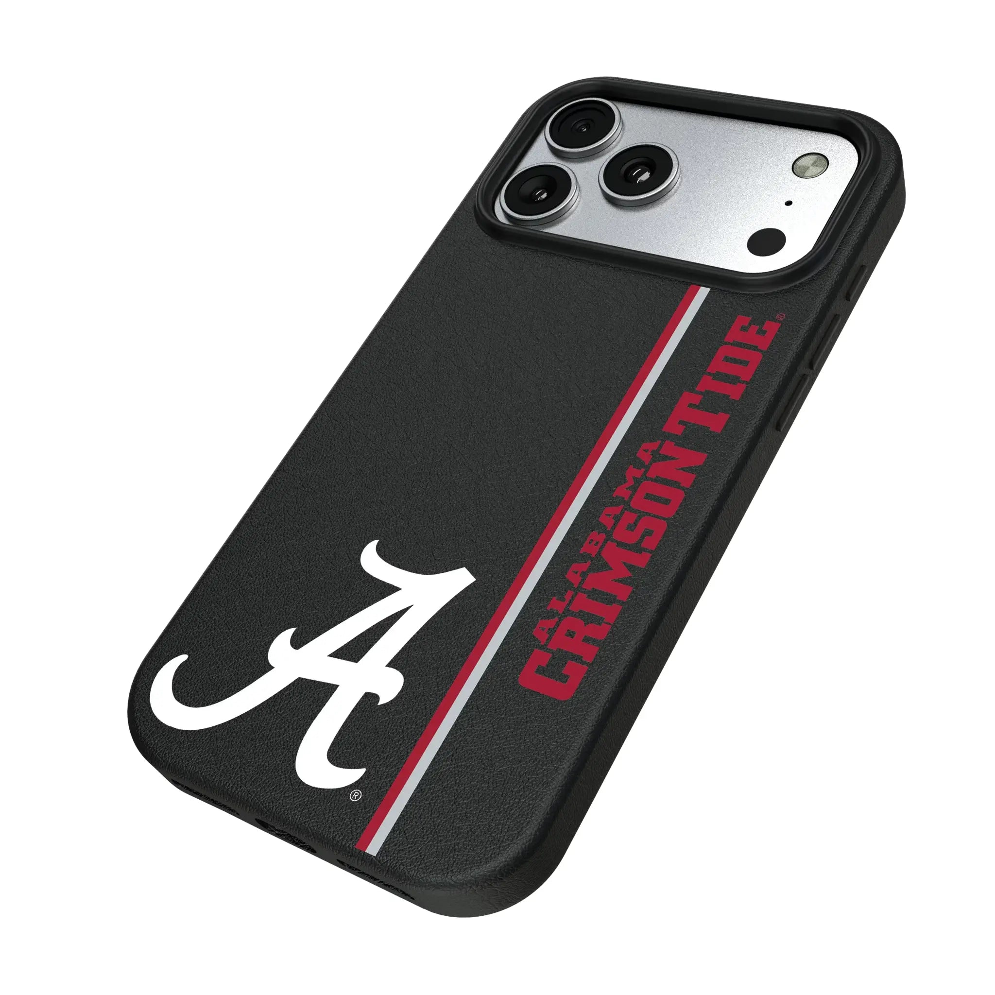 University of Alabama Crimson Tide Script A Sidebar iPhone MagSafe Compatible Phone Case for Apple iPhone - Isometric View#Device_iPhone 17 Pro Max