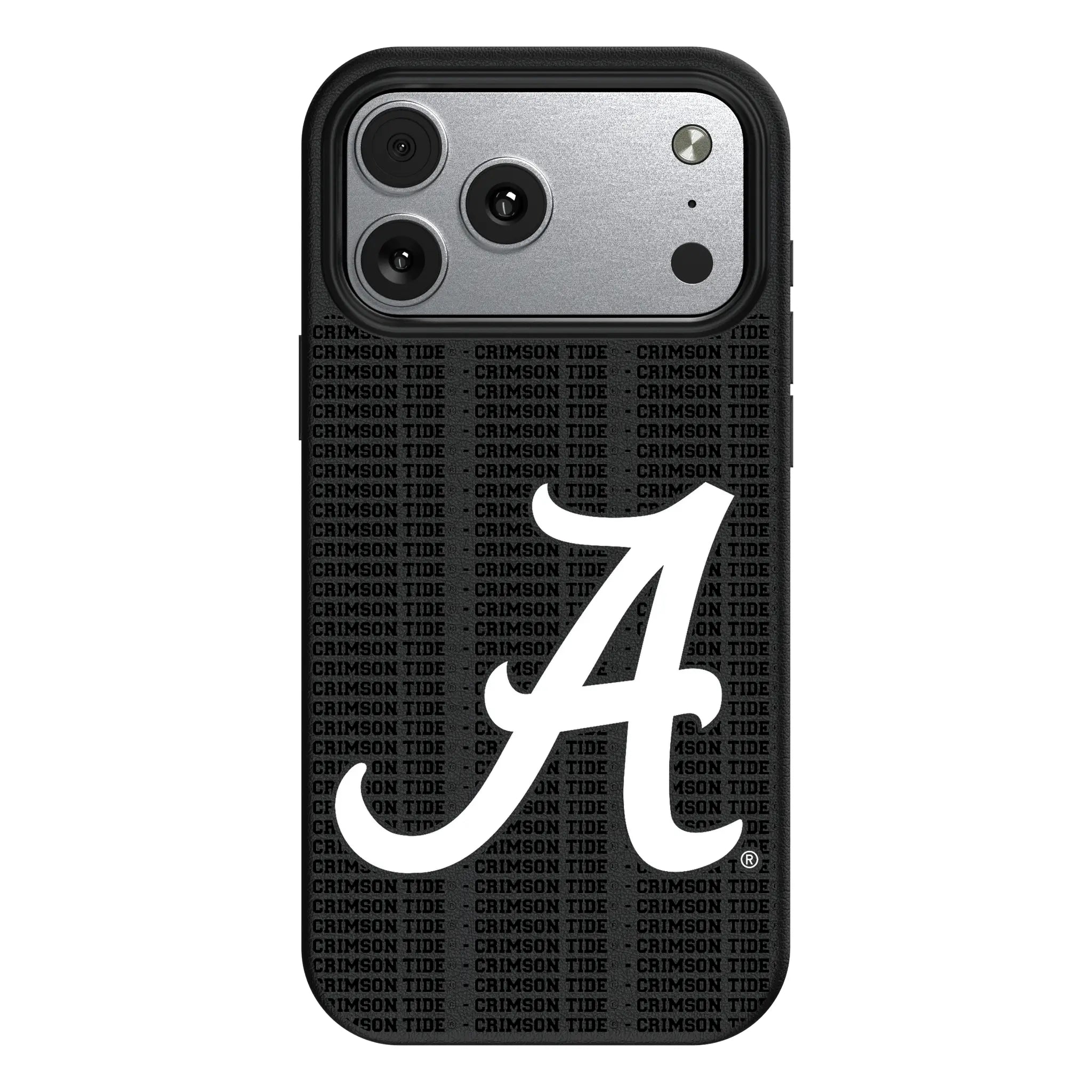 University of Alabama Crimson Tide Script A Text Backdrop iPhone MagSafe Compatible Phone Case for Apple iPhone#Device_iPhone 17 Pro Max
