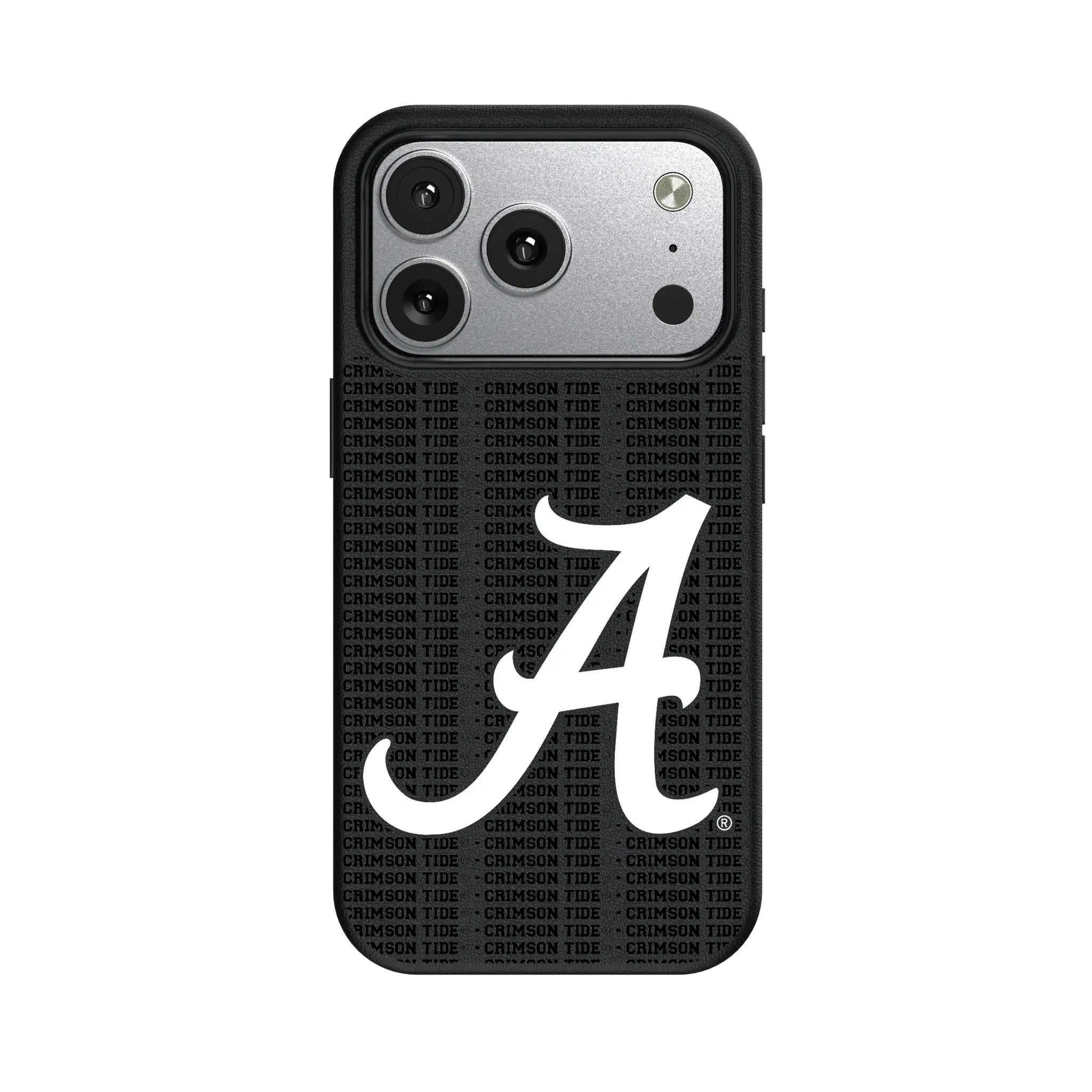 University of Alabama Crimson Tide Script A Text Backdrop iPhone MagSafe Compatible Phone Case for Apple iPhone#Device_iPhone 17 Pro