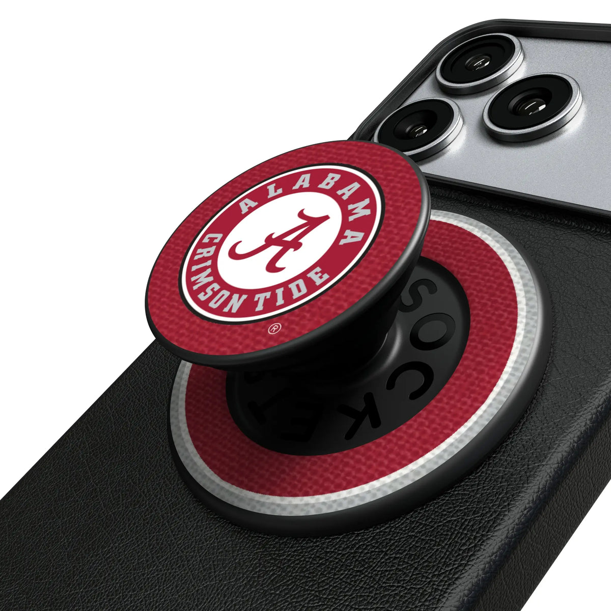 University of Alabama Crimson Tide Stripe Popsockets Round Magnetic