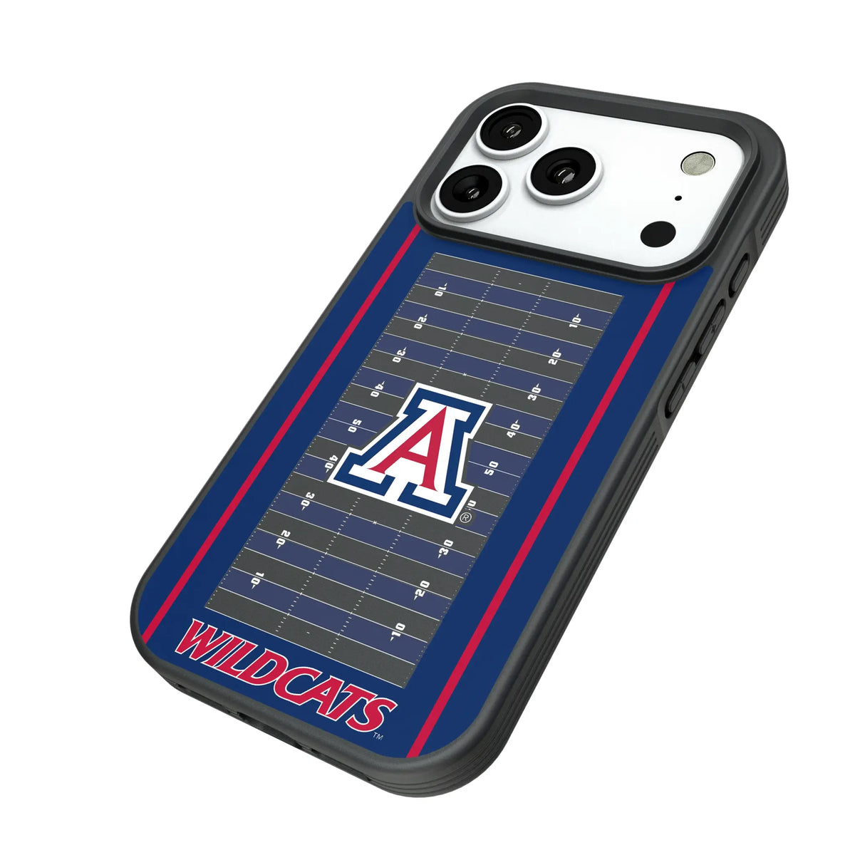 University of Arizona Wildcats Field iPhone Bump Phone Case for Apple iPhone - Isometric View#Device_iPhone 18 Pro