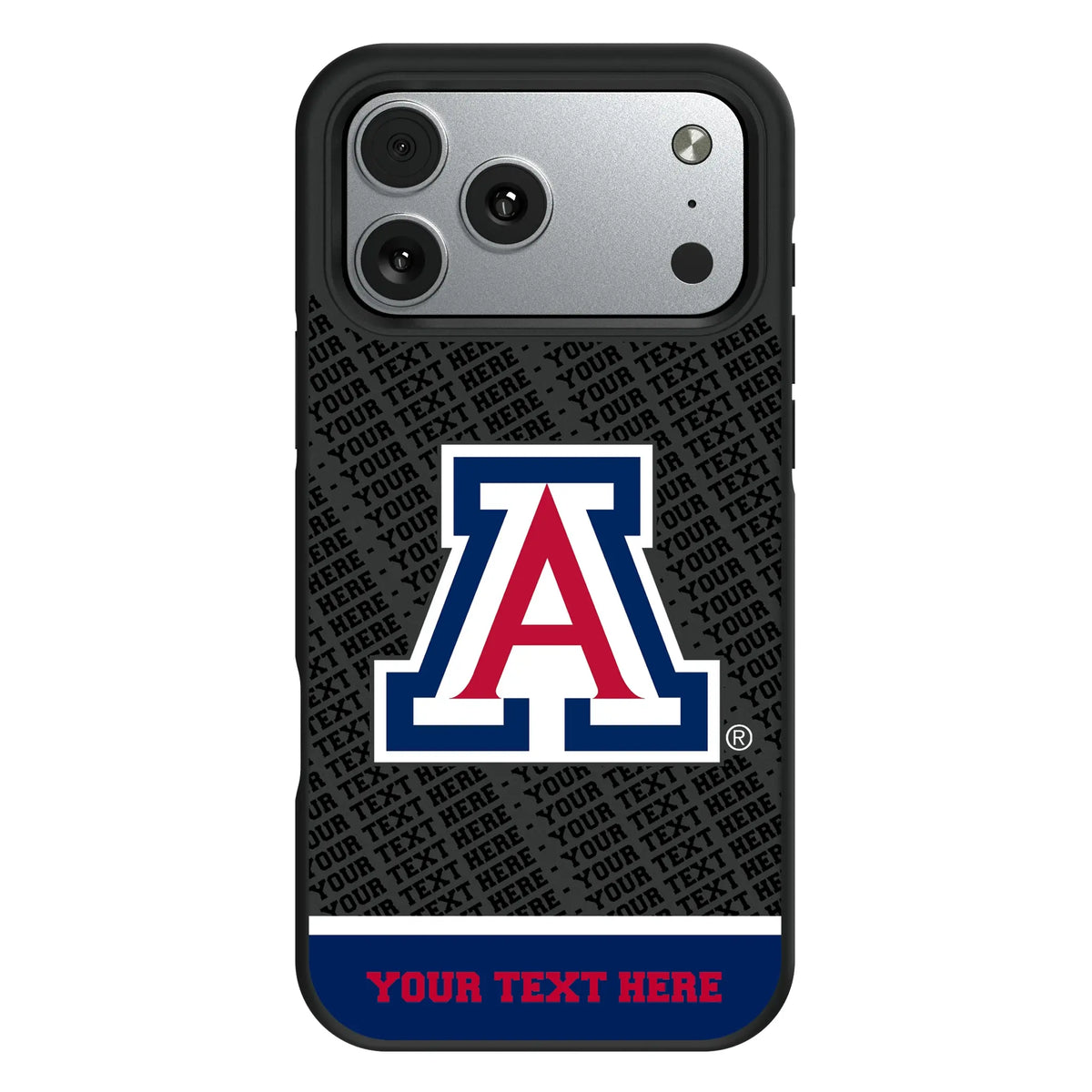 University of Arizona Wildcats Personalized EndZone Plus iPhone Bump Phone Case for Apple iPhone#Device_iPhone 17 Pro Max