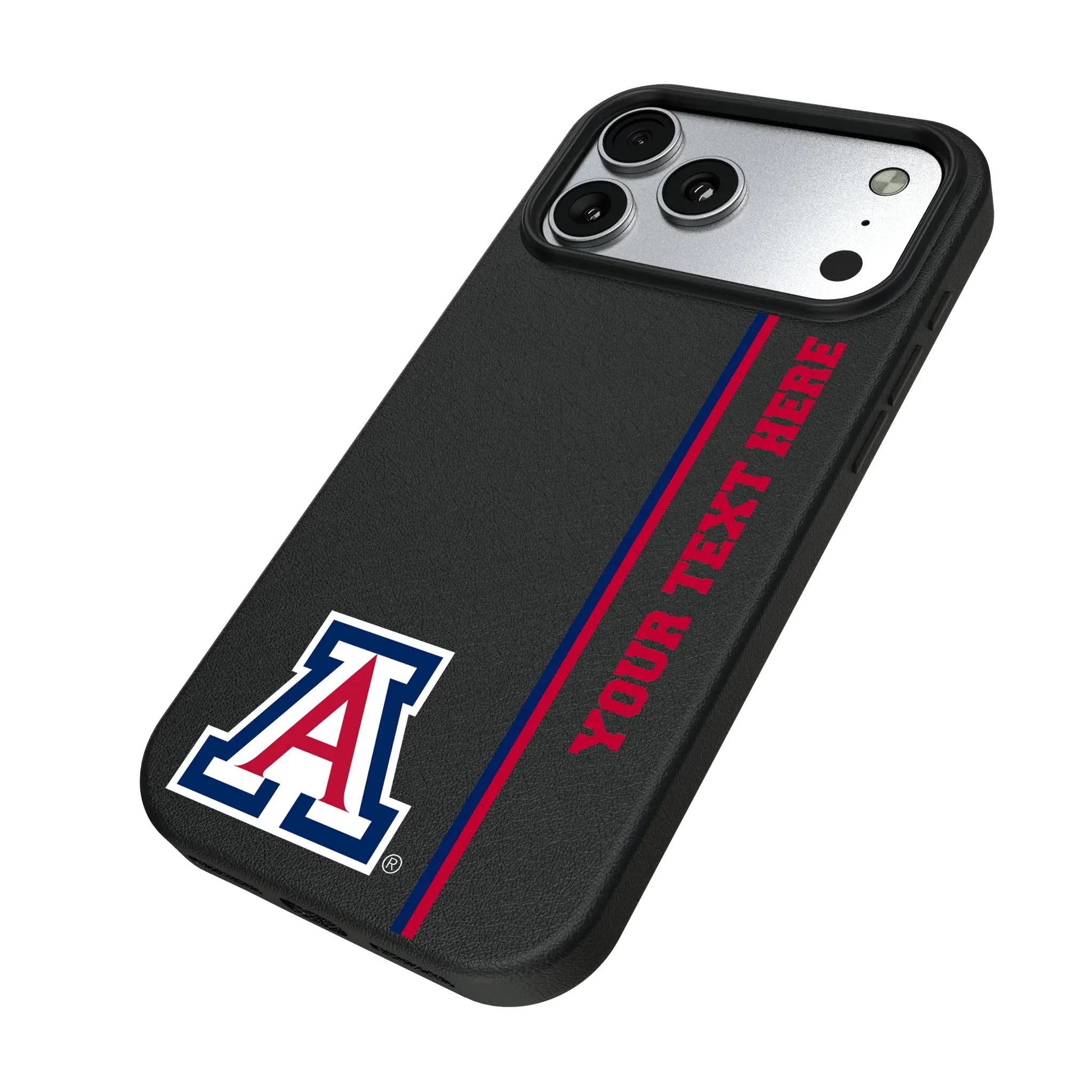 University of Arizona Wildcats Personalized Sidebard iPhone MagSafe Compatible Phone Case for Apple iPhone - Isometric View#Device_iPhone 17 Pro Max