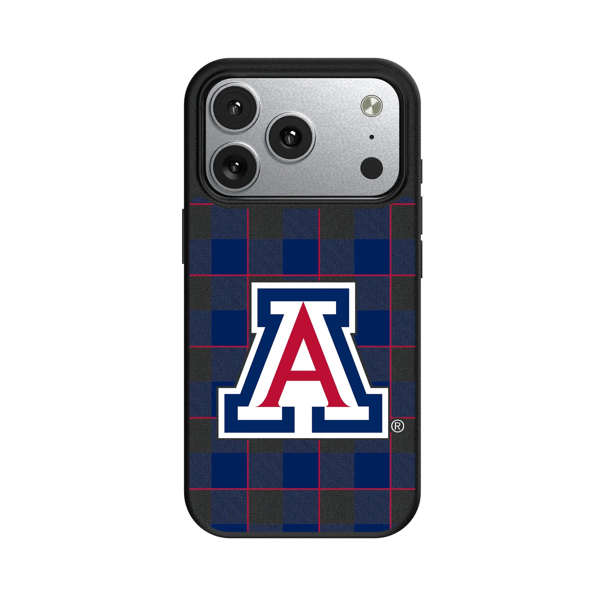 University of Arizona Wildcats Plaid iPhone MagSafe Compatible Phone Case for Apple iPhone#Device_iPhone 17 Pro