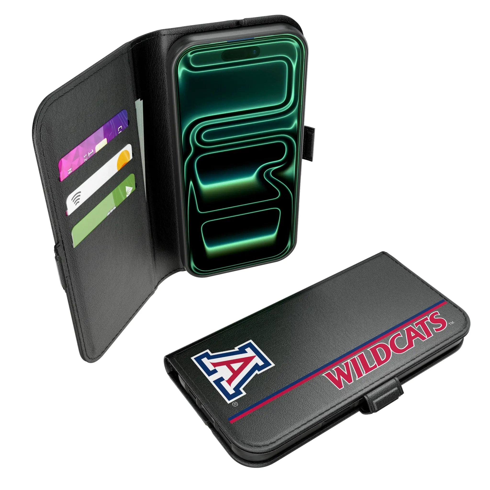 University of Arizona Wildcats Sidebar iPhone Folio Phone Case for Apple iPhone#Device_iPhone 17