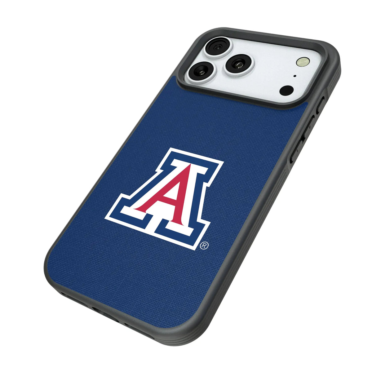 University of Arizona Wildcats Solid iPhone Bump Phone Case for Apple iPhone - Isometric View#Device_iPhone 18 Pro Max