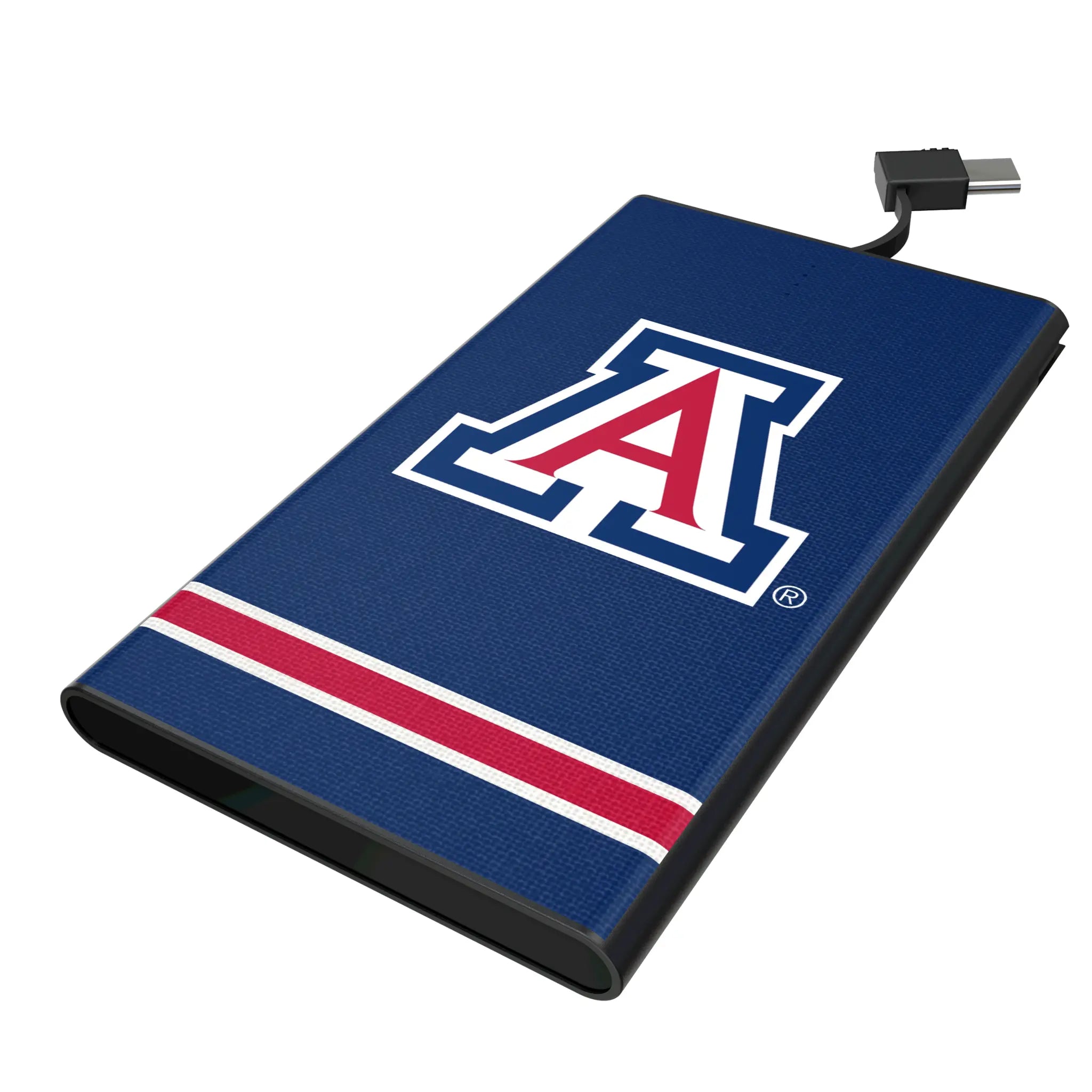 University of Arizona Wildcats Stripe 5000mAh Flat Power Bank