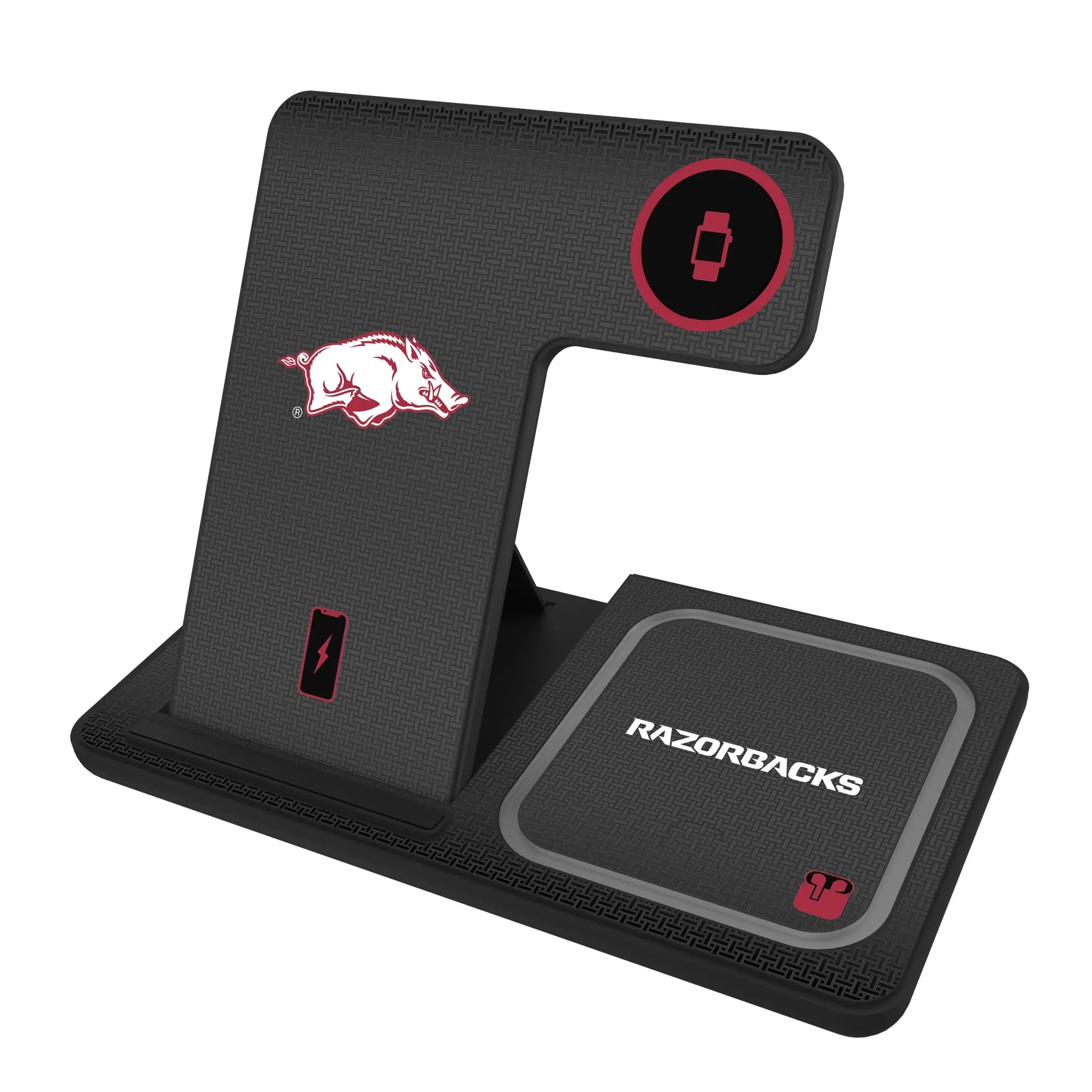 University of Arkansas Fayetteville Razorbacks Linen 3 in 1 Charging Station