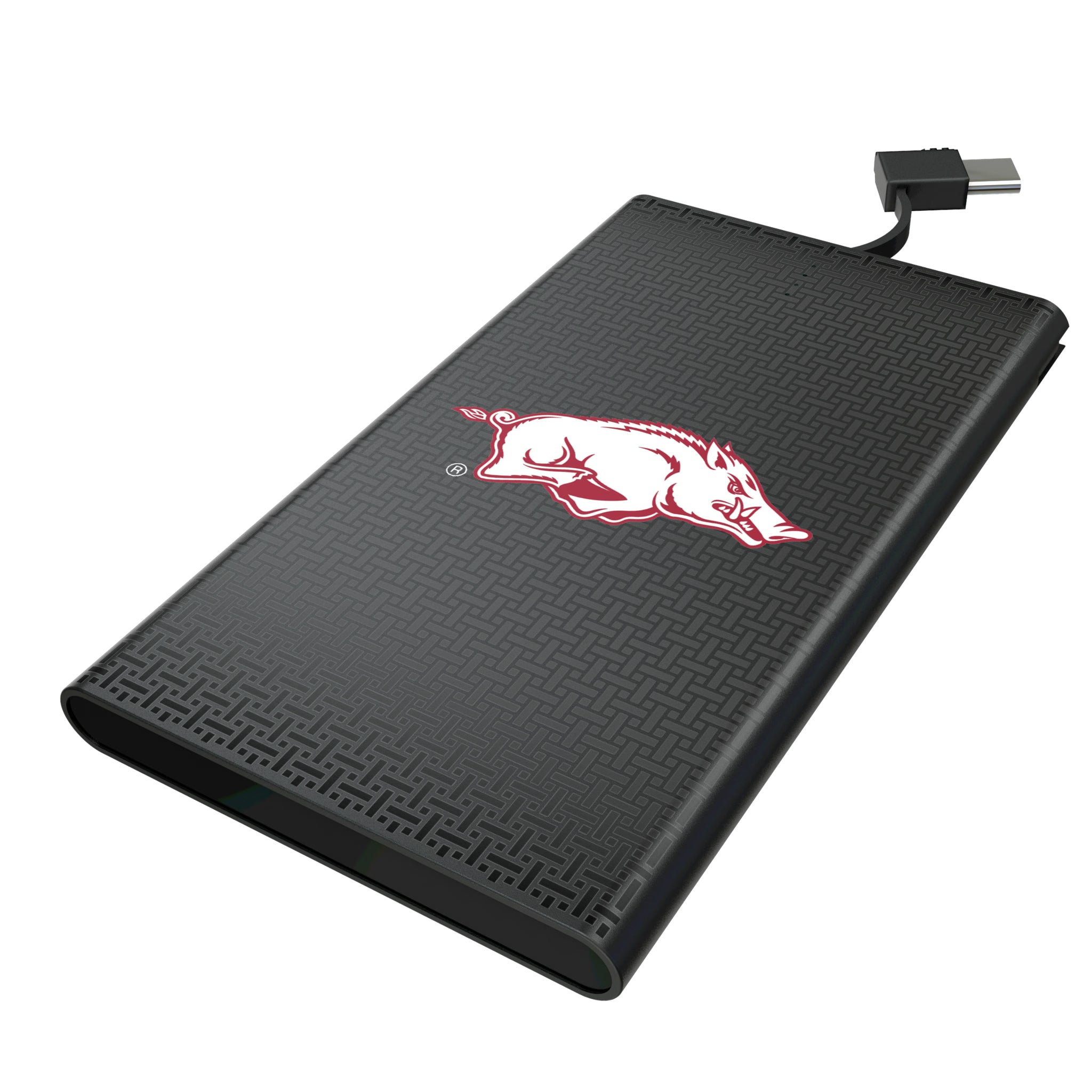 University of Arkansas Fayetteville Razorbacks Linen 5000mAh Flat Powerbank