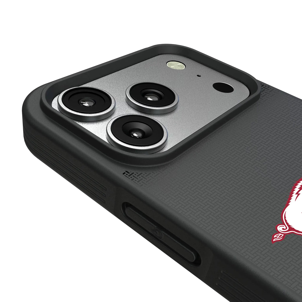 University of Arkansas Fayetteville Razorbacks Linen iPhone Bump Phone Case for Apple iPhone - Detail#Device_iPhone 17 Pro