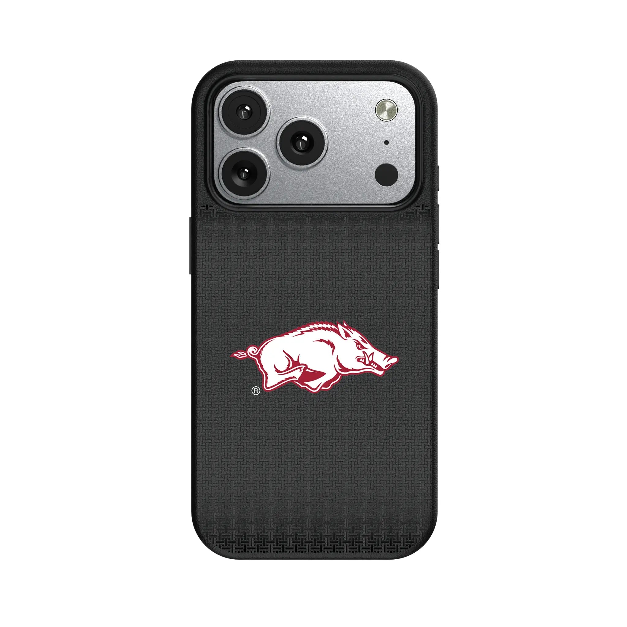 University of Arkansas Fayetteville Razorbacks Linen iPhone MagSafe Compatible Phone Case for Apple iPhone#Device_iPhone 17 Pro