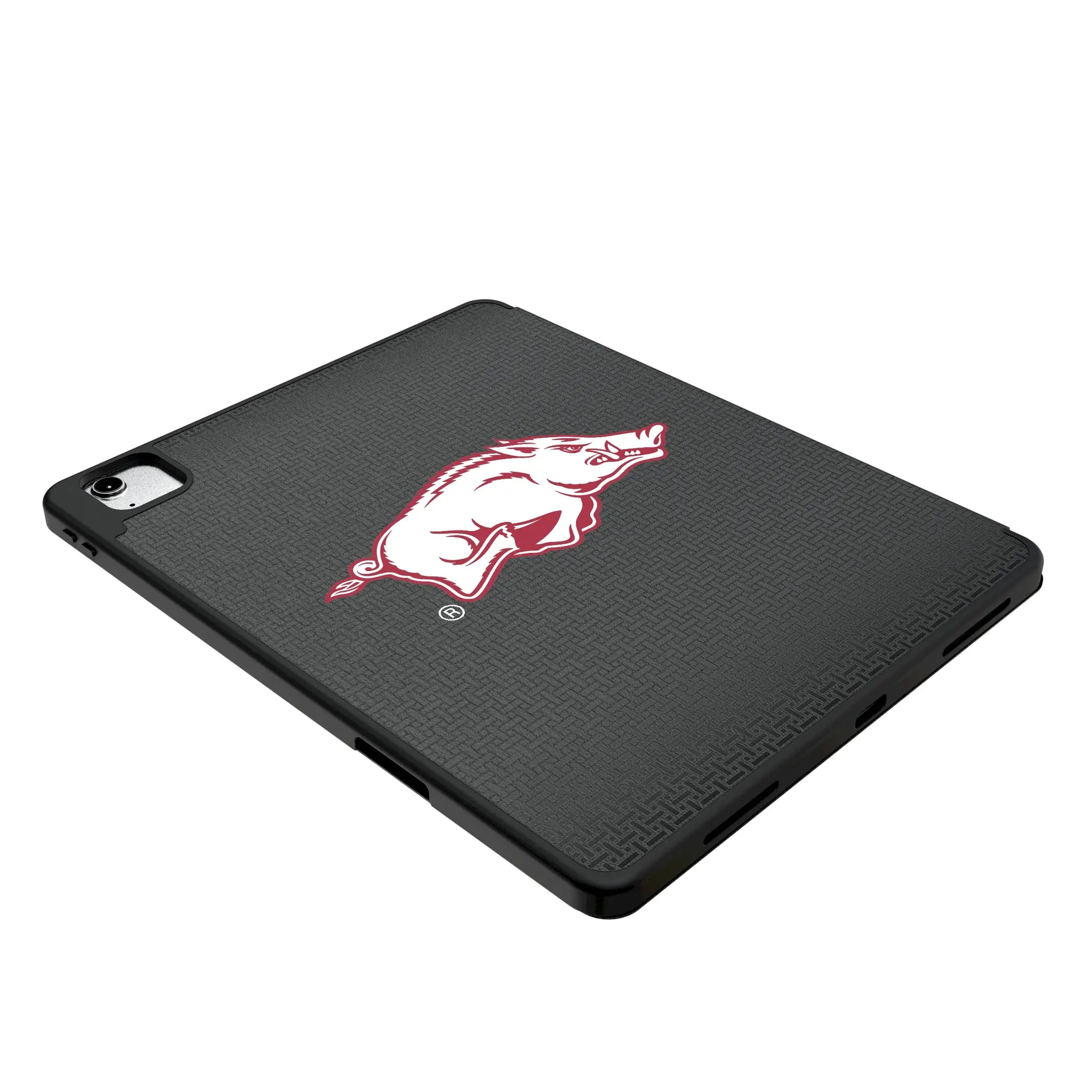 University of Arkansas Fayetteville Razorbacks Linen iPad Tablet Case for Apple iPad - Isometric View