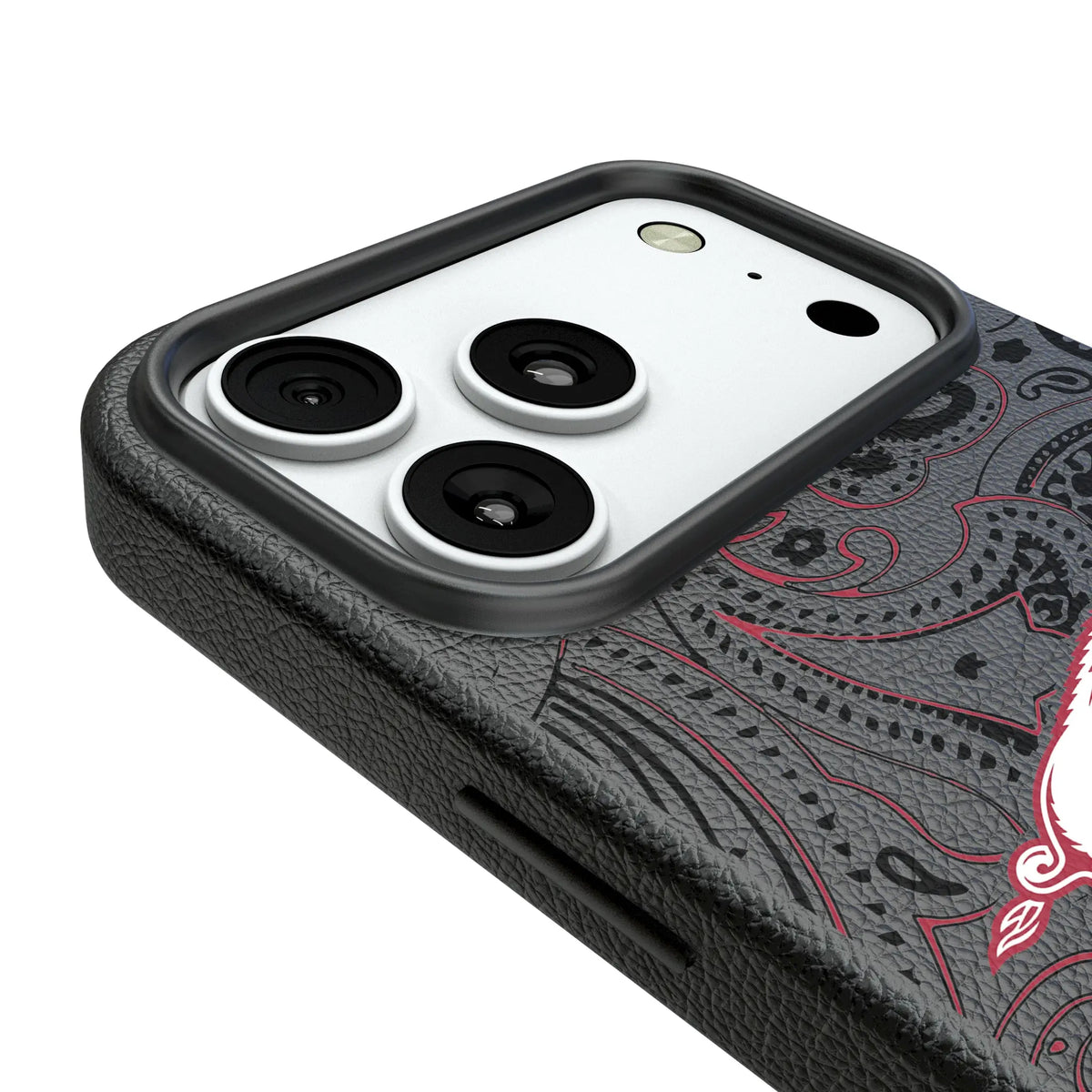University of Arkansas Fayetteville Razorbacks Paisley iPhone MagSafe Compatible Phone Case for Apple iPhone - Detail#Device_iPhone 18 Pro Max