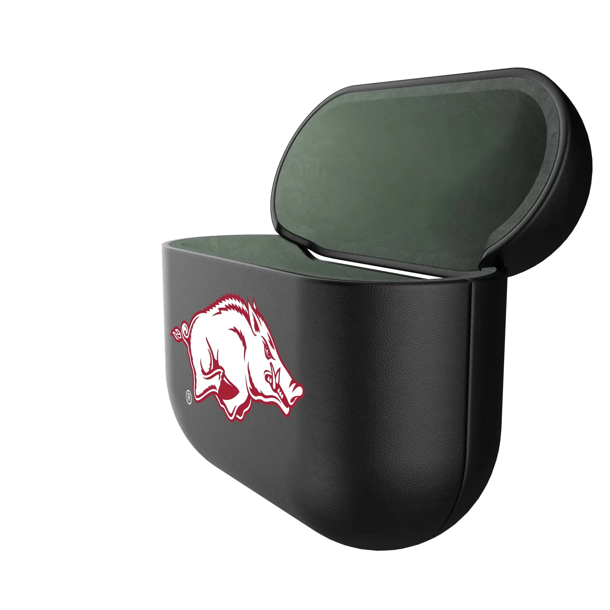 University of Arkansas Fayetteville Razorbacks Personalized Insignia AirPods AirPod Case Cover - Isometric View#Device_AirPods 3rd Gen