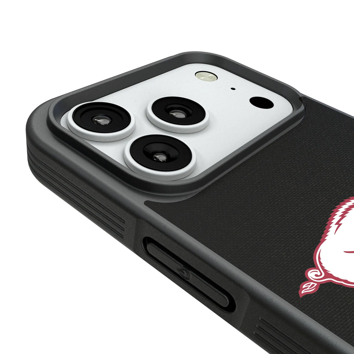 University of Arkansas Fayetteville Razorbacks Personalized Stripe iPhone Bump Phone Case for Apple iPhone - Detail#Device_iPhone 18 Pro