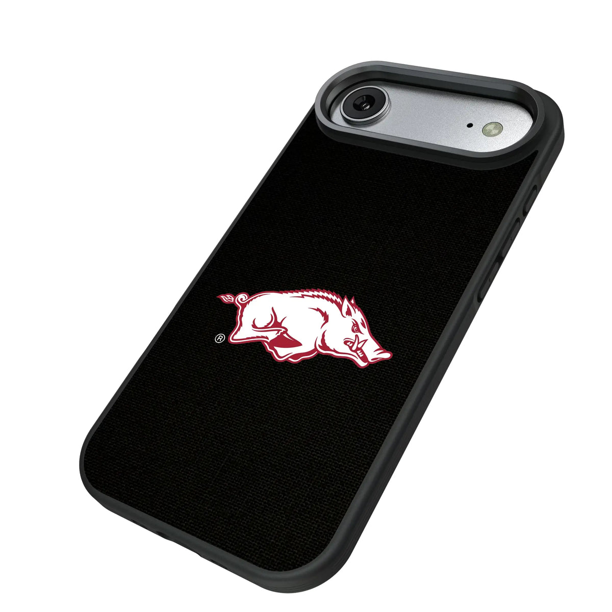 University of Arkansas Fayetteville Razorbacks Solid iPhone Bump Phone Case for Apple iPhone - Isometric View#Device_iPhone Air
