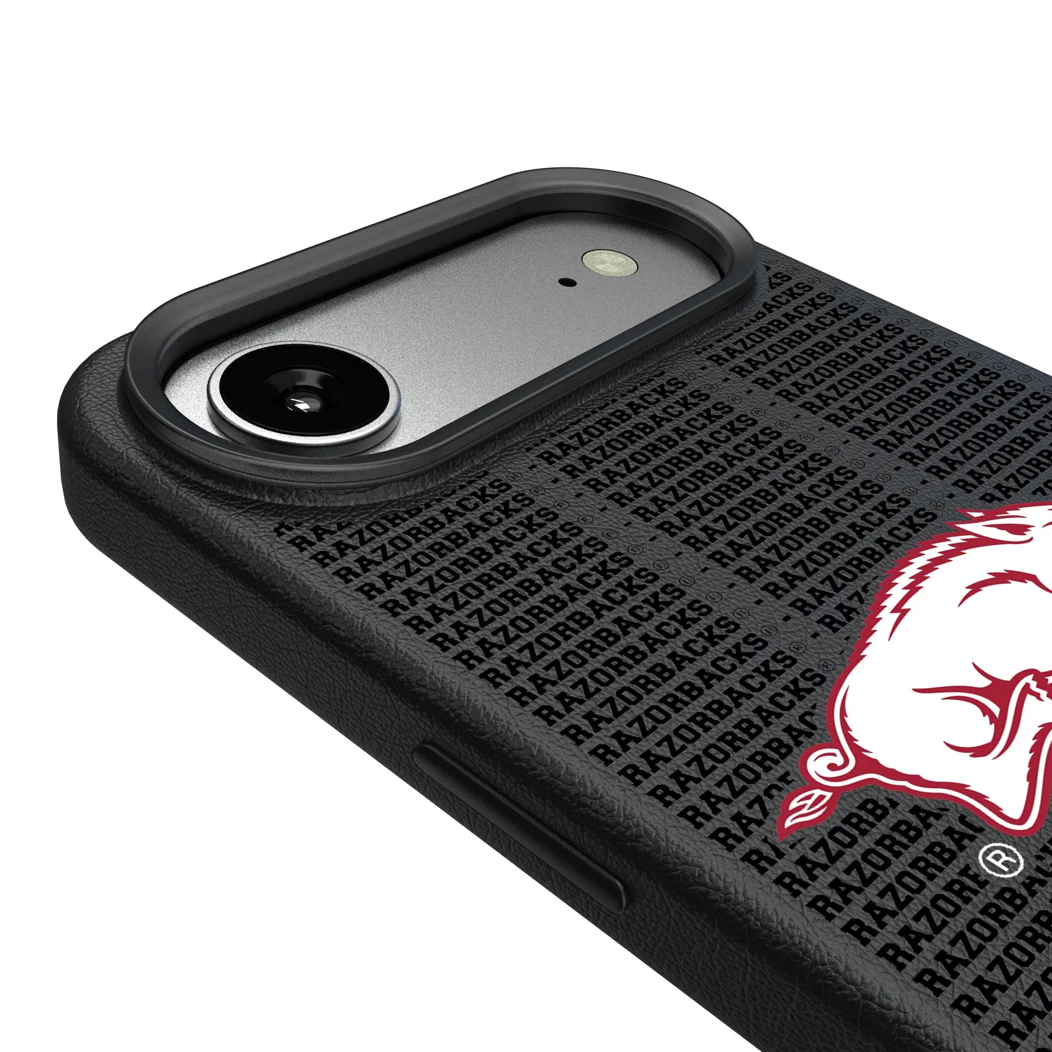 University of Arkansas Fayetteville Razorbacks Text Backdrop iPhone MagSafe Compatible Phone Case for Apple iPhone - Detail#Device_iPhone Air