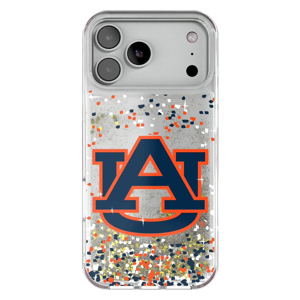 University of Auburn Tigers Confetti Glitter Phone Case for Apple iPhone