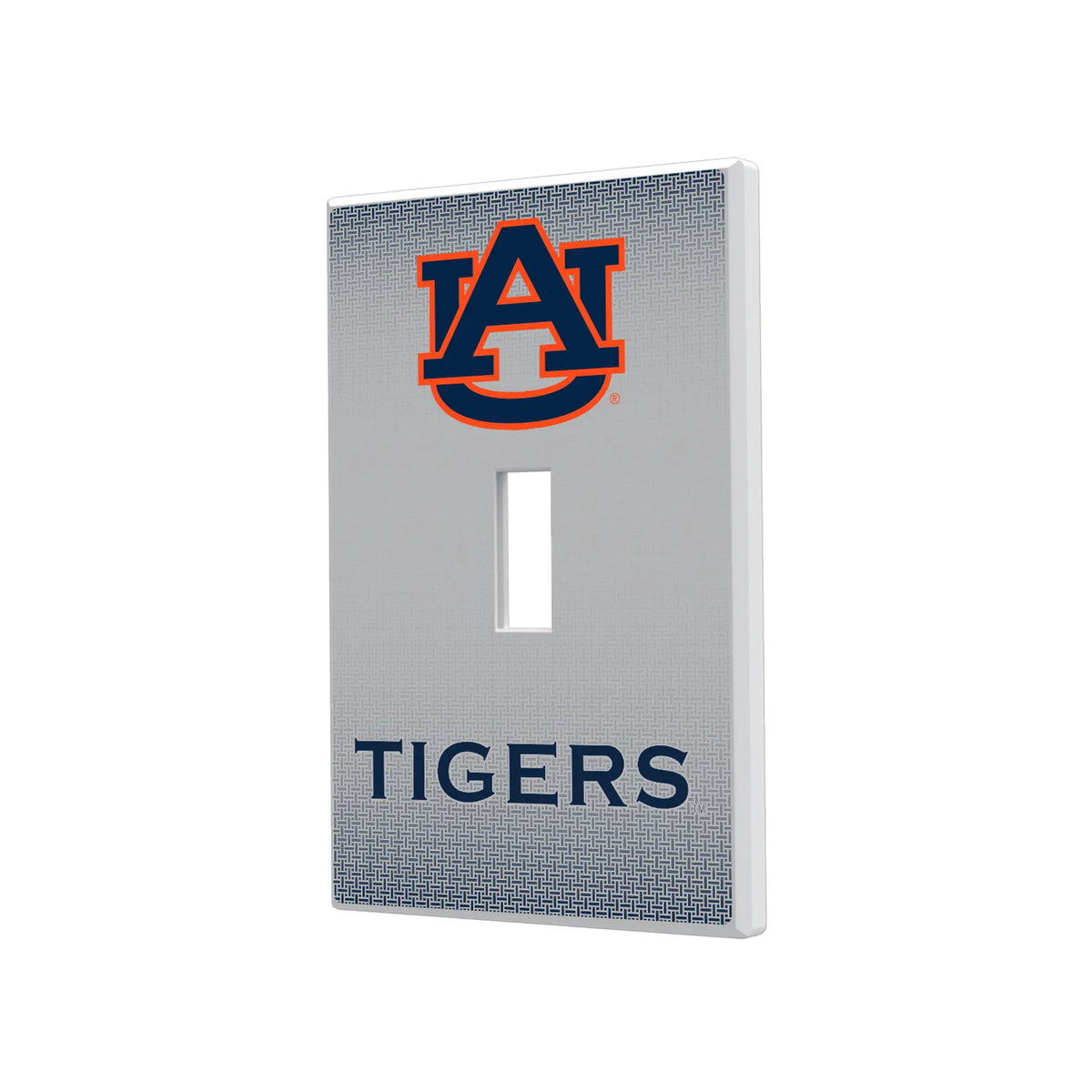 University of Auburn Tigers Linen Hidden-Screw Light Switch Plate#Style_Single Toggle