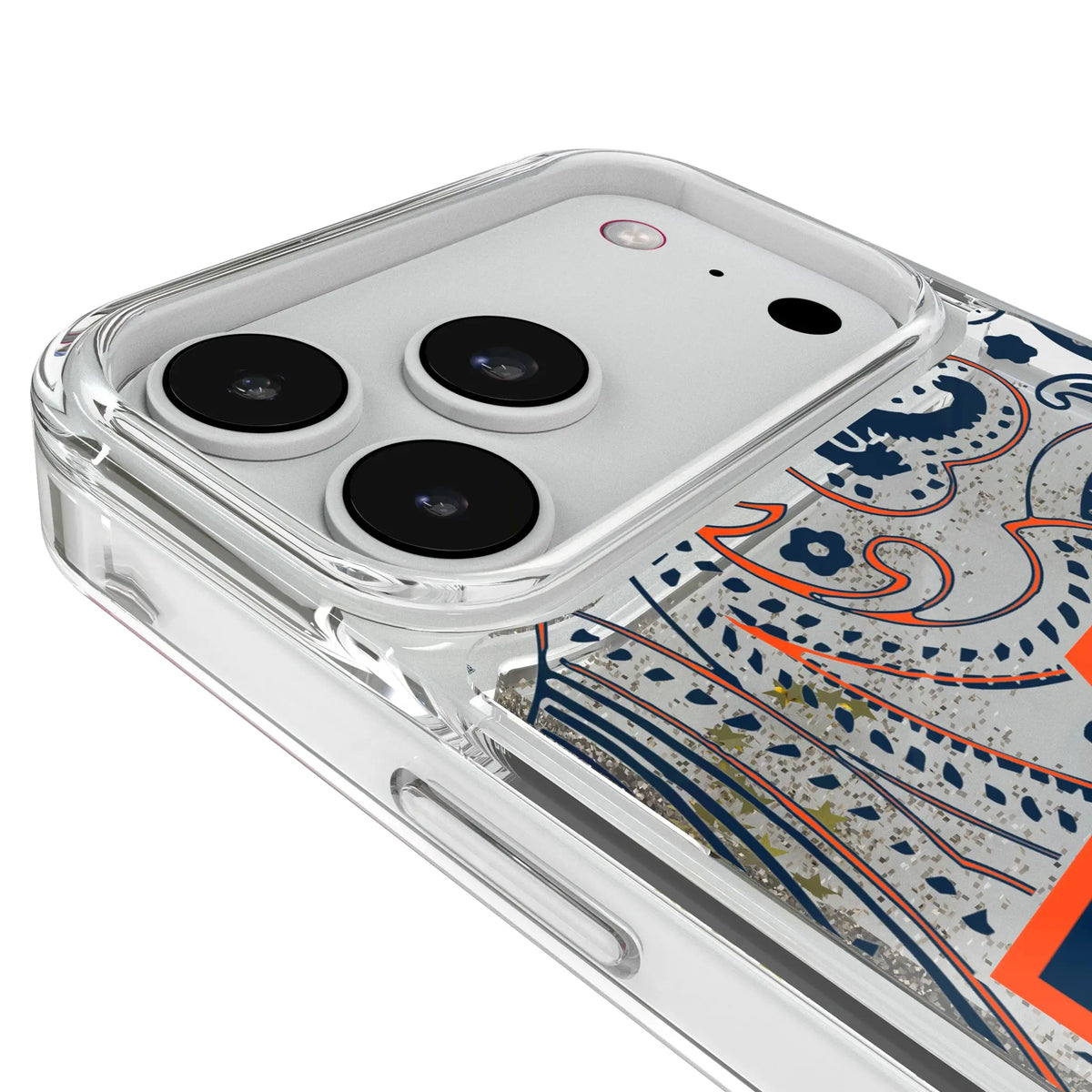 University of Auburn Tigers Paisley iPhone Glitter Phone Case for Apple iPhone - Detail#Device_iPhone 18 Pro Max