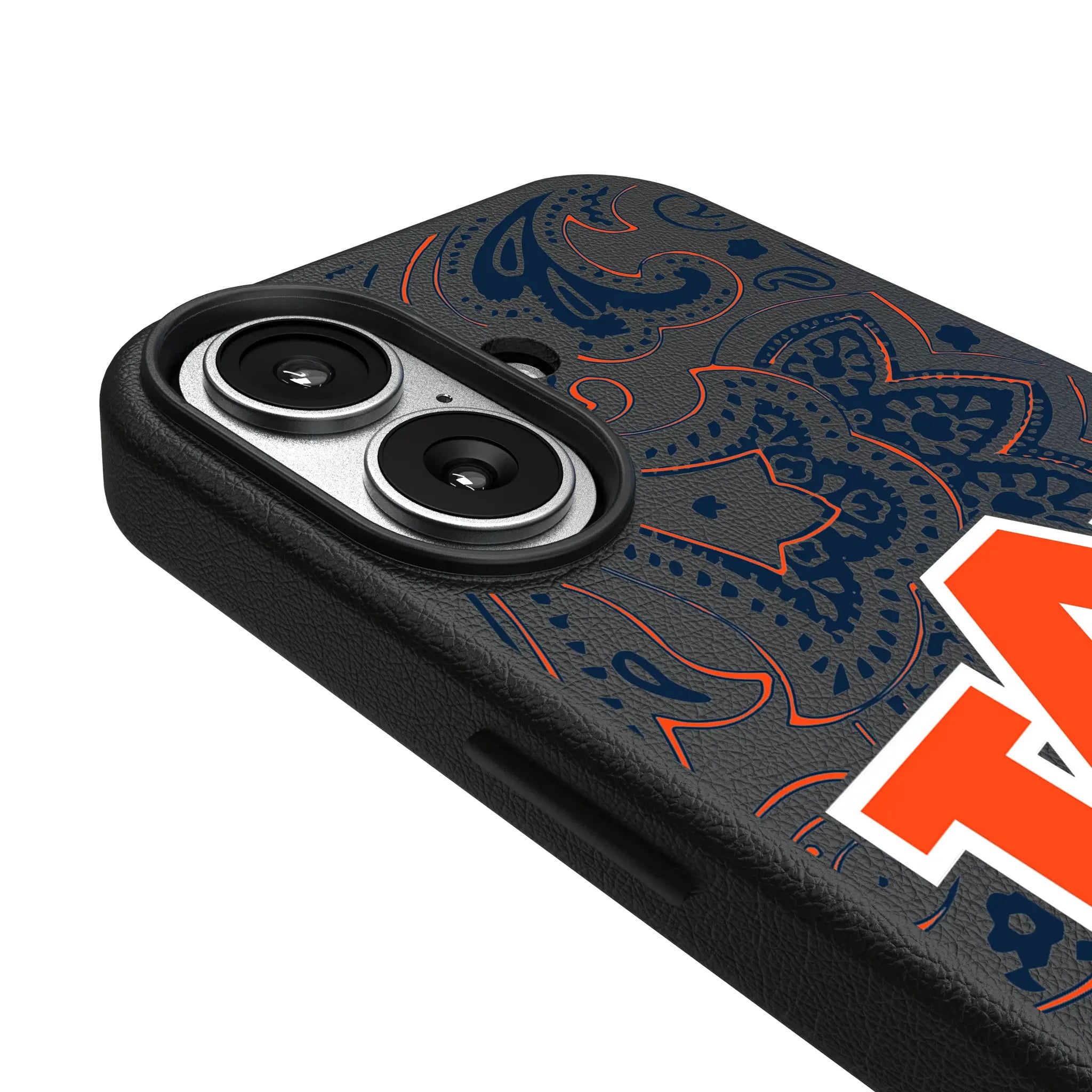 University of Auburn Tigers Paisley iPhone MagSafe Compatible Phone Case for Apple iPhone - Detail#Device_iPhone 17