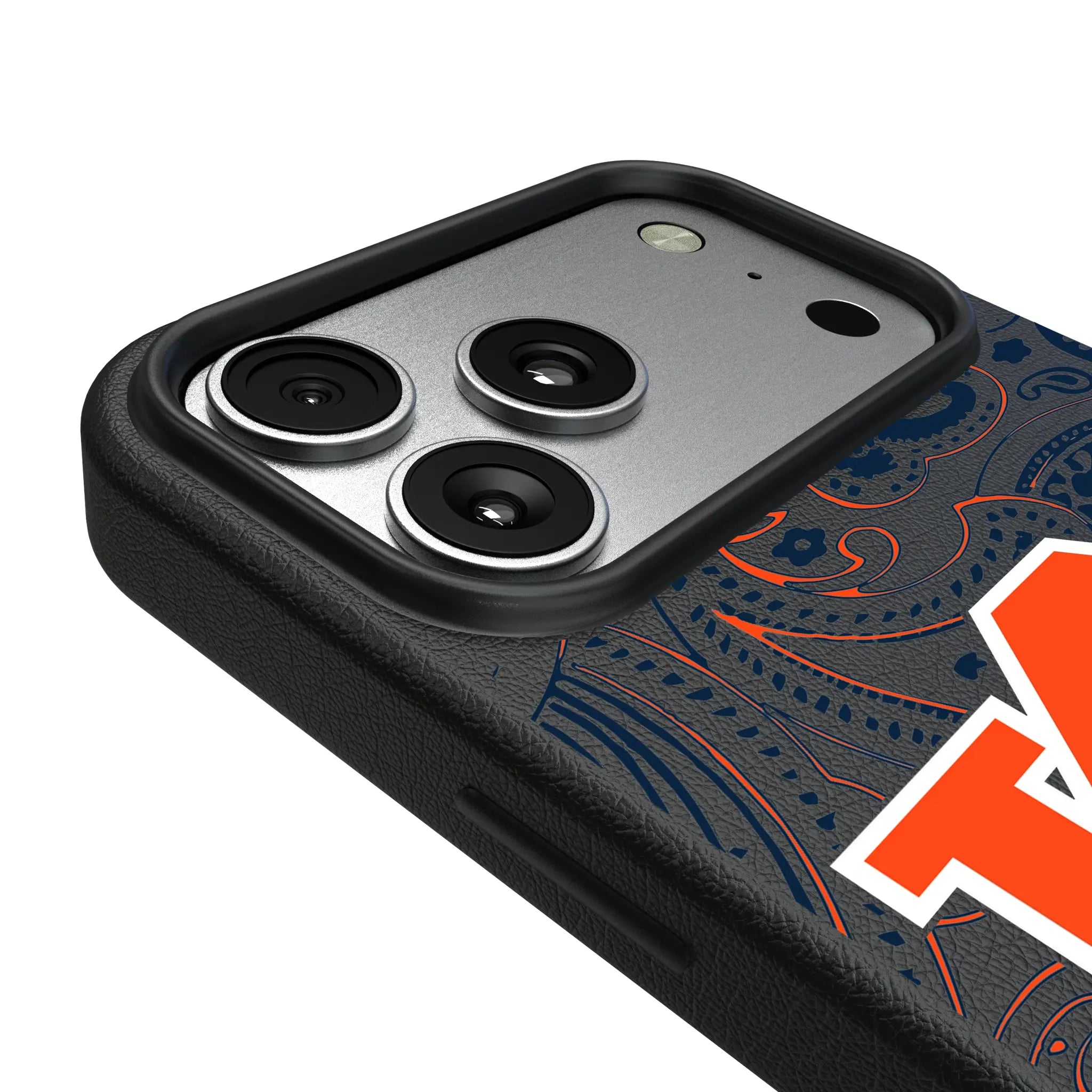 University of Auburn Tigers Paisley iPhone MagSafe Compatible Phone Case for Apple iPhone - Detail#Device_iPhone 17 Pro Max