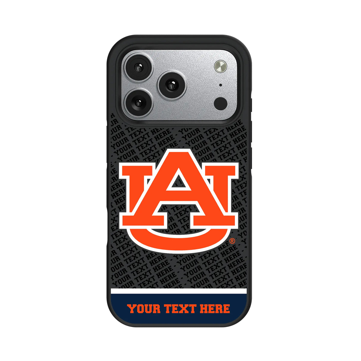 University of Auburn Tigers Personalized EndZone Plus iPhone Bump Phone Case for Apple iPhone#Device_iPhone 17 Pro