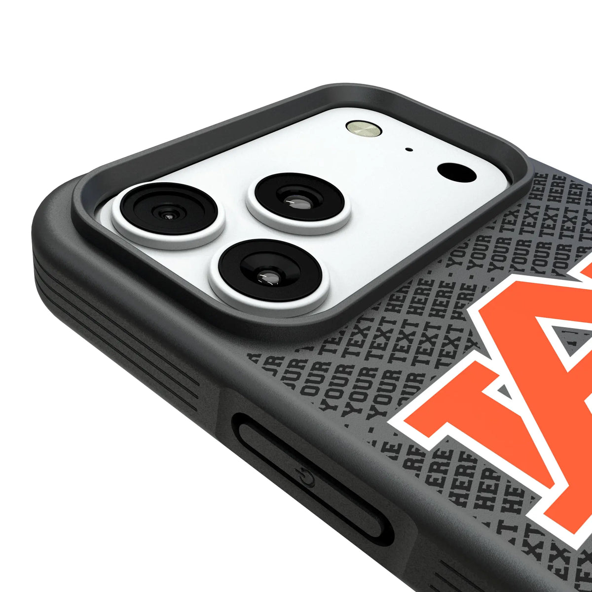 University of Auburn Tigers Personalized EndZone Plus iPhone Bump Phone Case for Apple iPhone - Detail#Device_iPhone 18 Pro Max