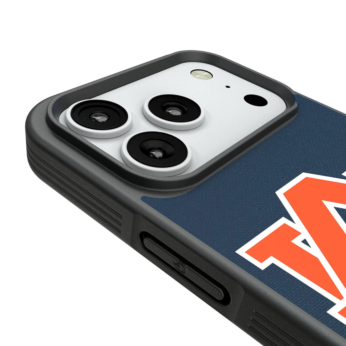 University of Auburn Tigers Personalized Stripe iPhone Bump Phone Case for Apple iPhone - Detail#Device_iPhone 18 Pro