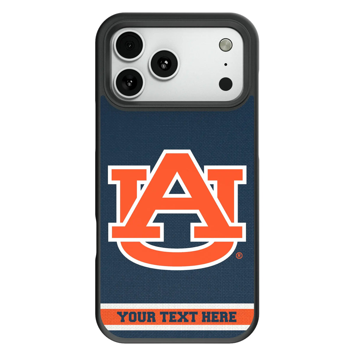 University of Auburn Tigers Personalized Stripe Bump Phone Case for Apple iPhone
